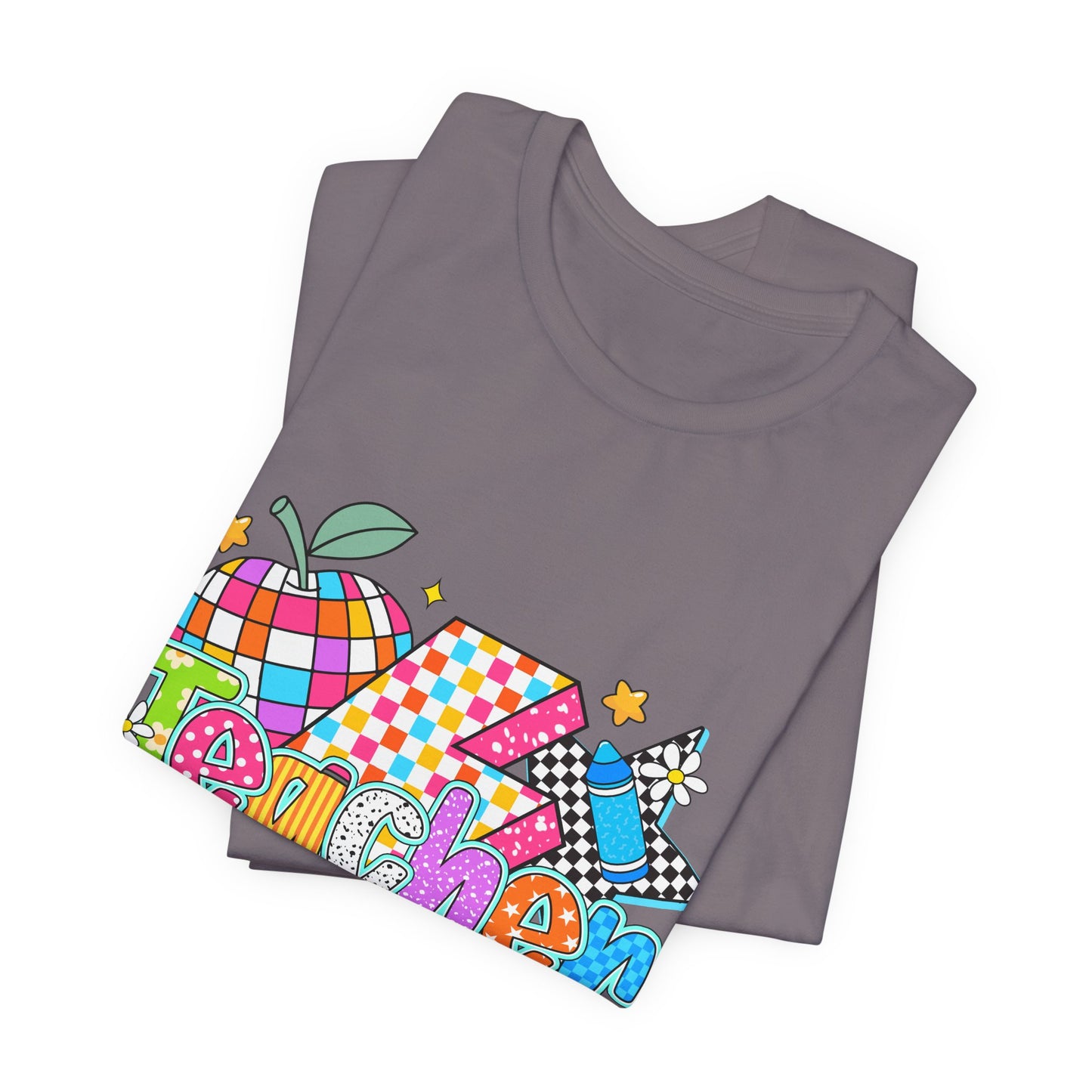 Teacher Colorful Doodle Graphic Tee — Back to School Gift for Teachers