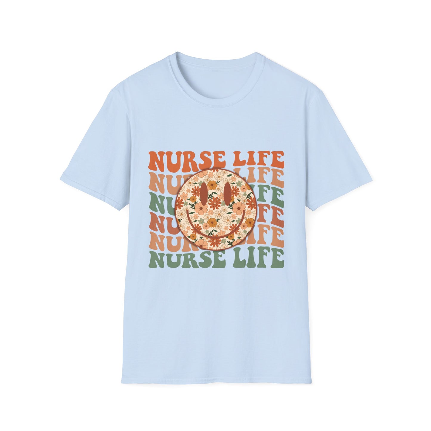 Nurse Life Floral Pizza T-Shirt