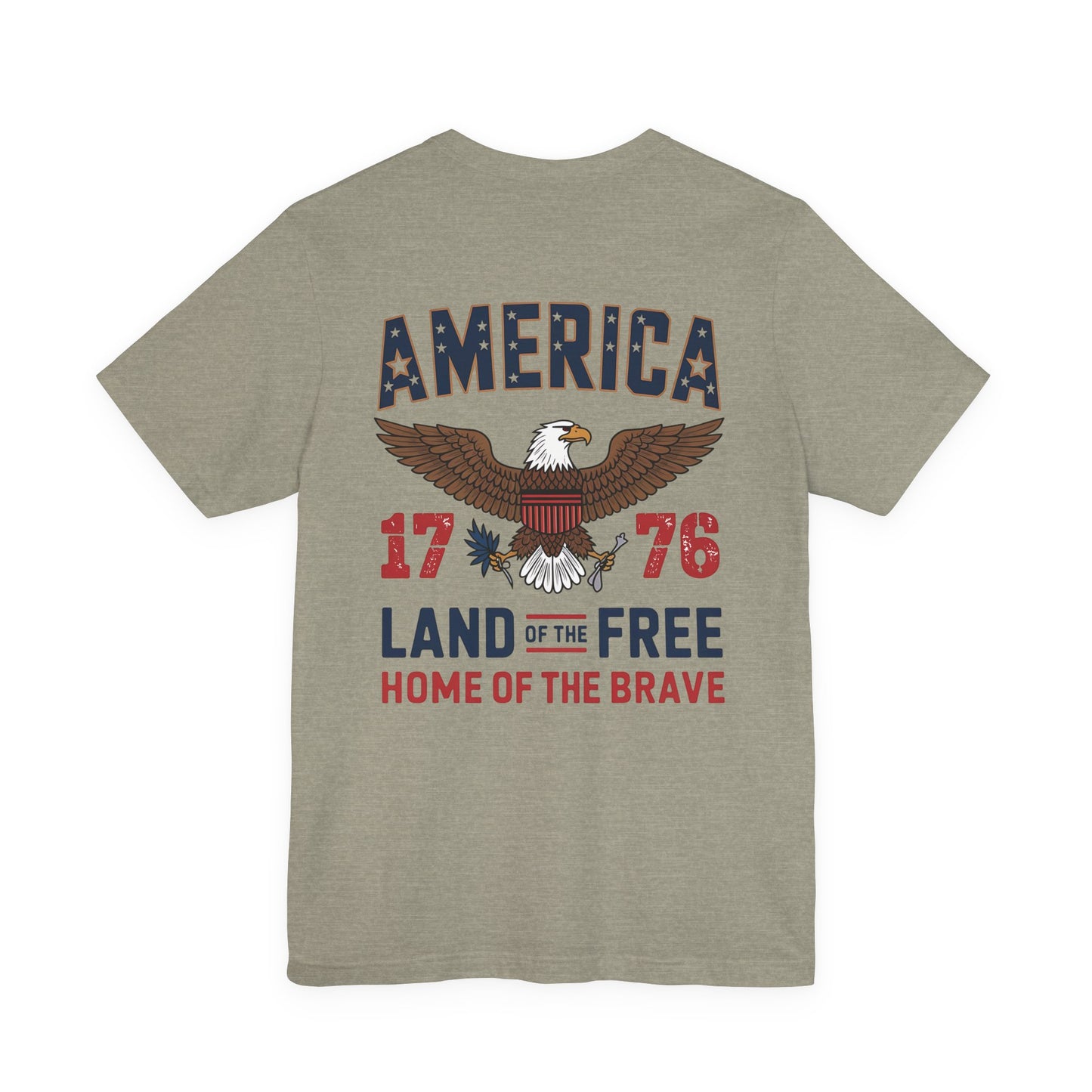 America 1776 Eagle T‑Shirt — Land of the Free, Home of the Brave