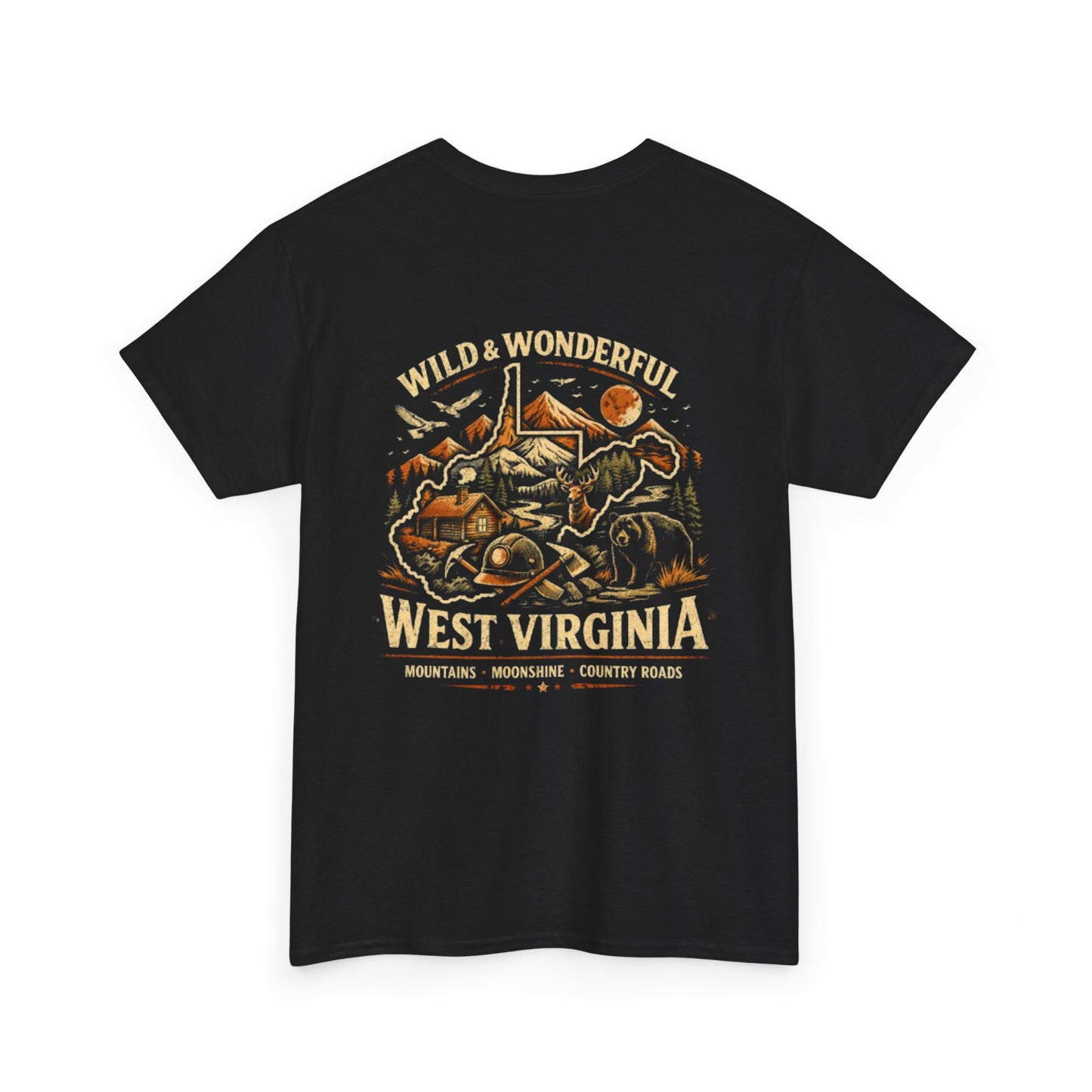 West Virginia Tee - "Wild & Wonderful" Scenic Mountains & Outdoors Shirt