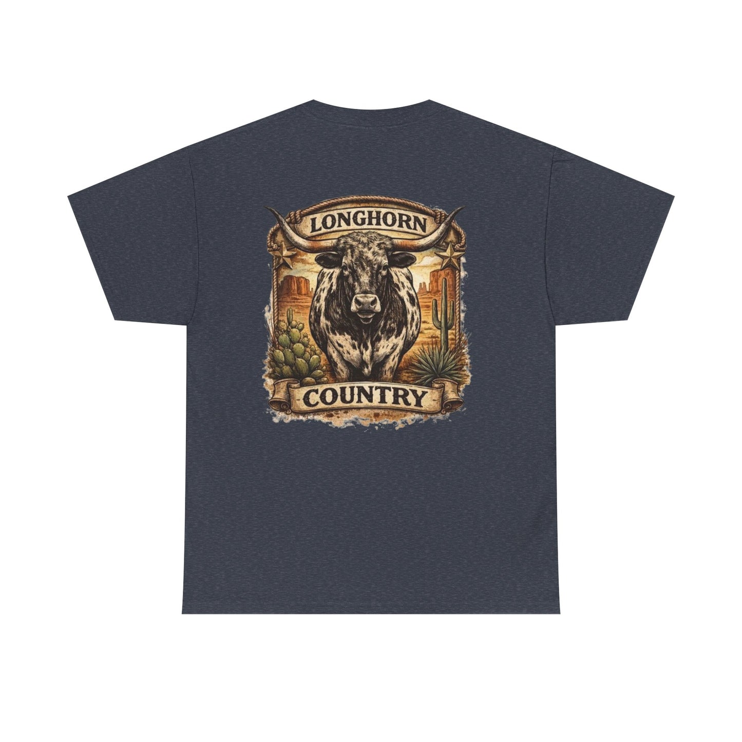 Longhorn Country Tee — Western Bull Graphic T-Shirt