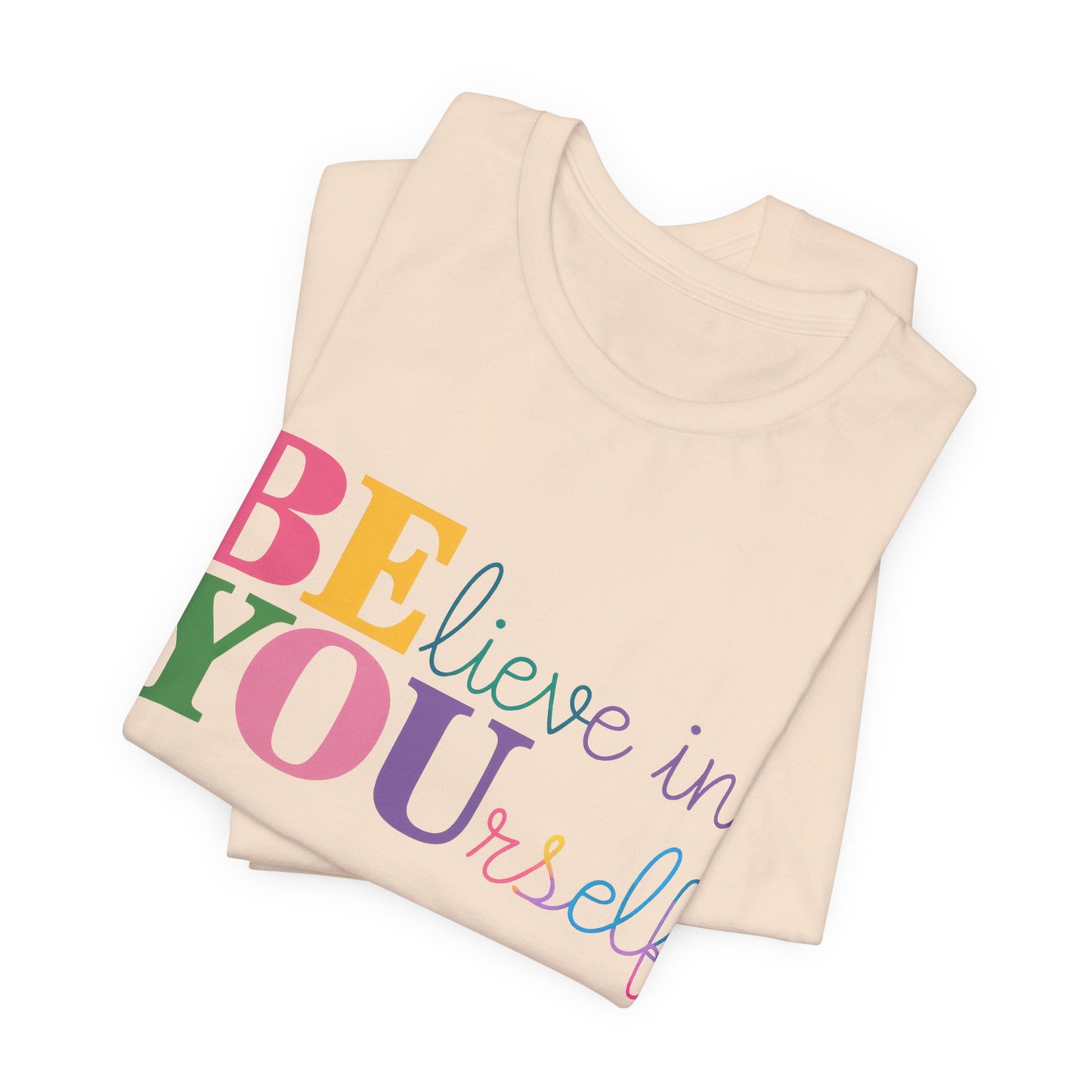 Believe in Yourself Colorblock Tee