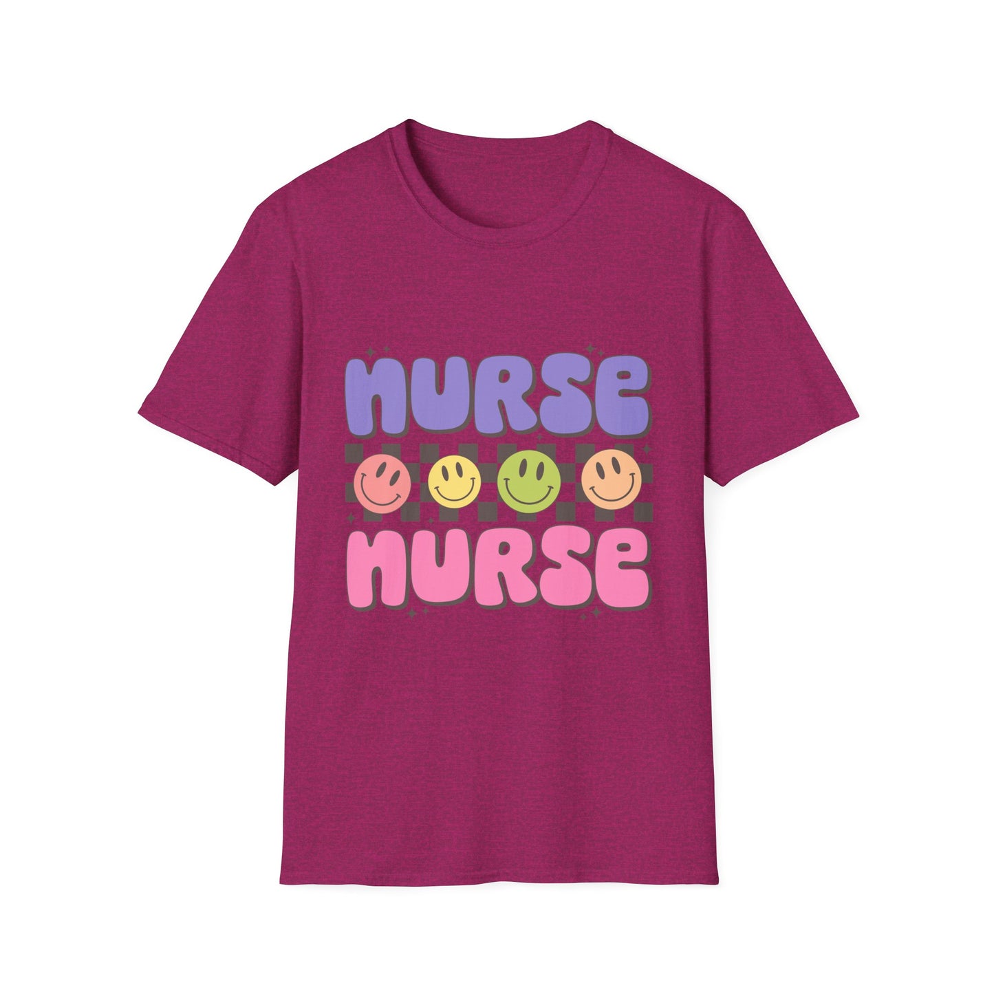 Nurse Nurse Cute Smiley Graphic T-Shirt