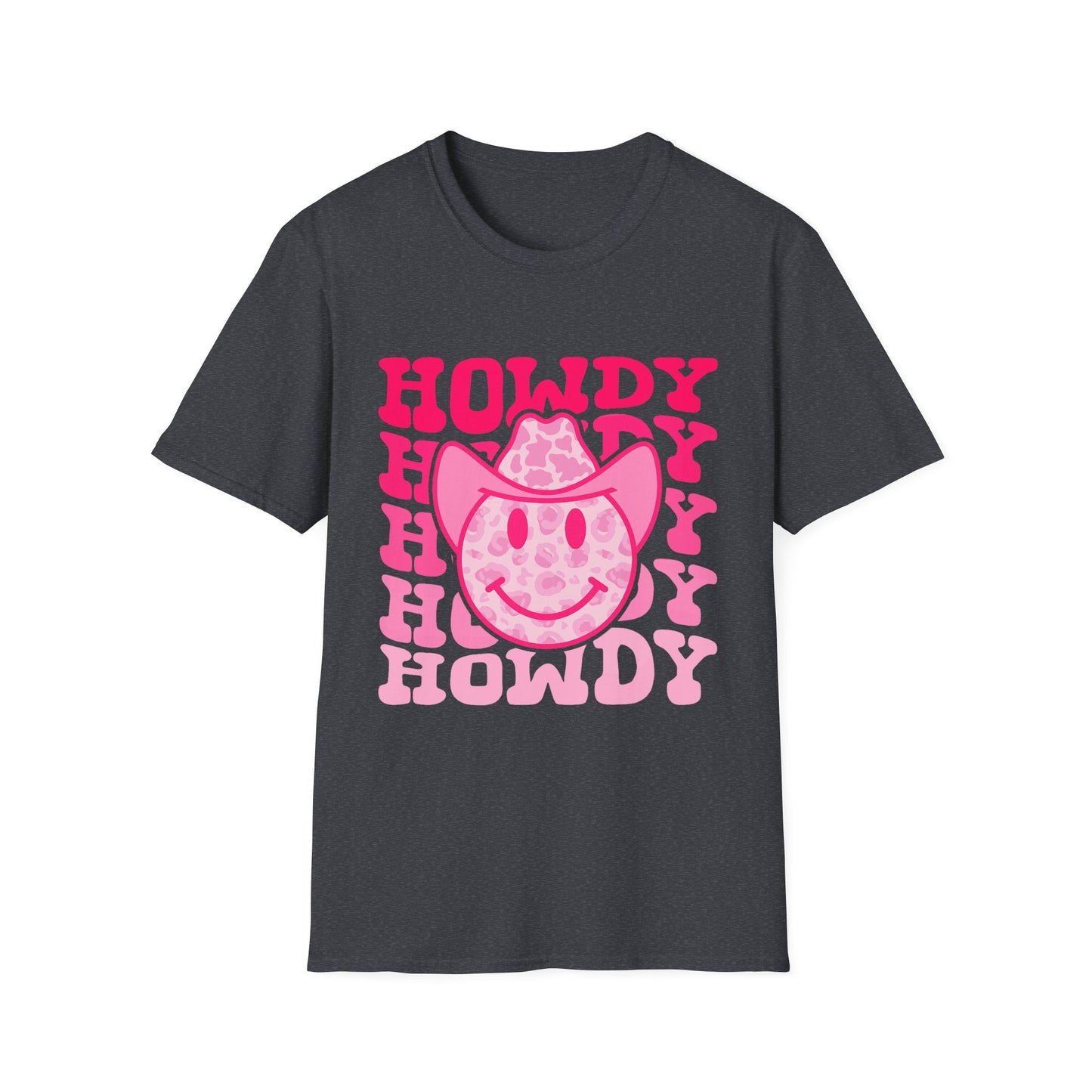 Howdy Pink Smiley Cowboy T-Shirt