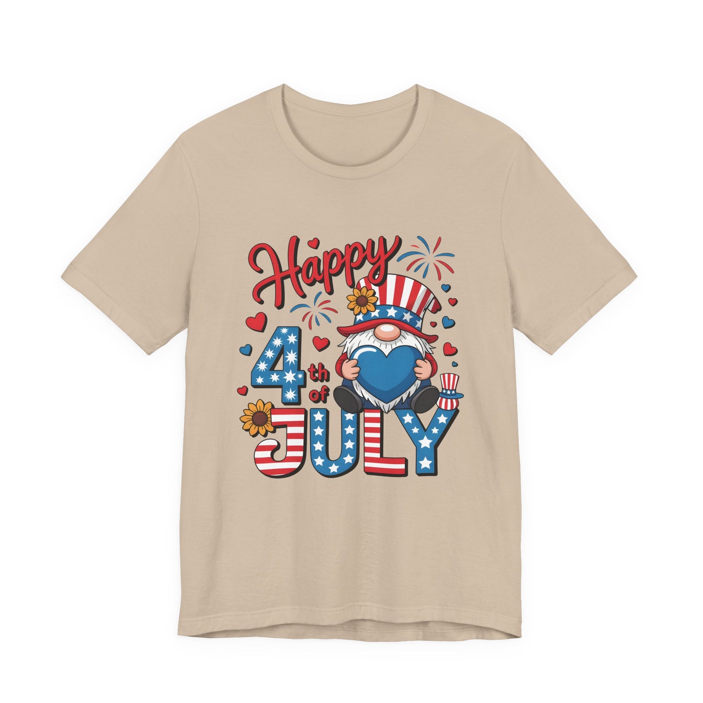 4th of July Gnome T-Shirt – Happy 4th of July Patriotic Tee