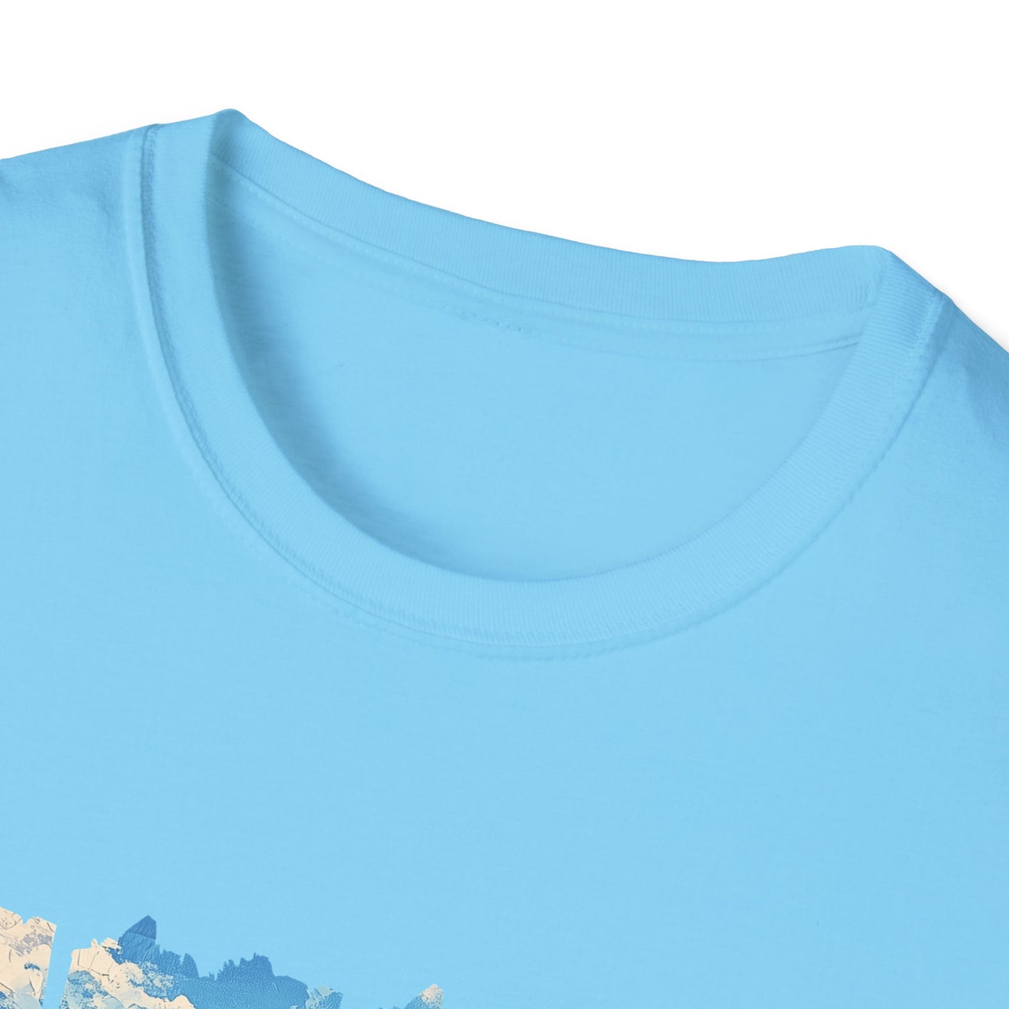 Wildflower Hills Scenic Tee — 'Live in It' Landscape Graphic T-Shirt