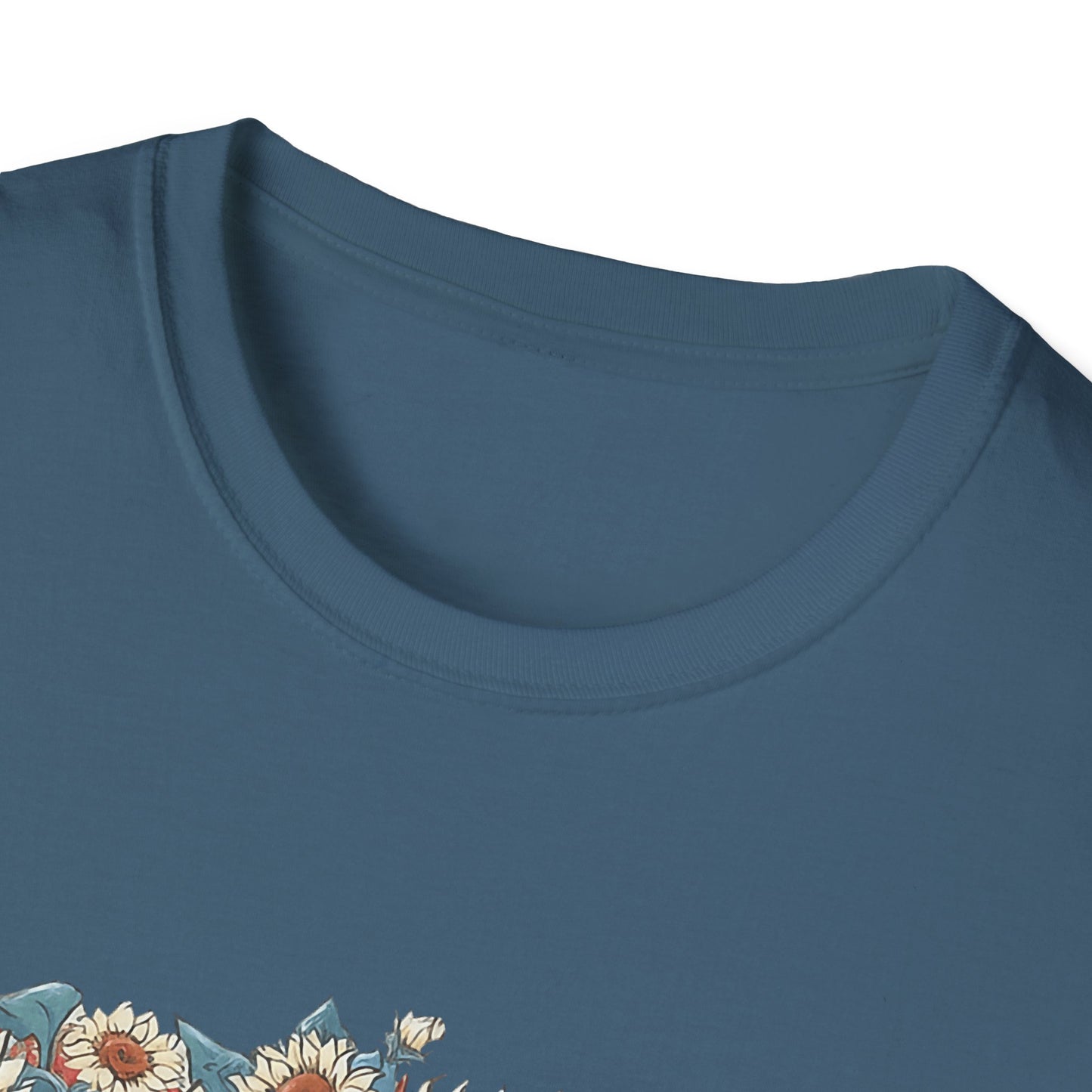 Patriotic Sunflower Cowboy Boots T-Shirt