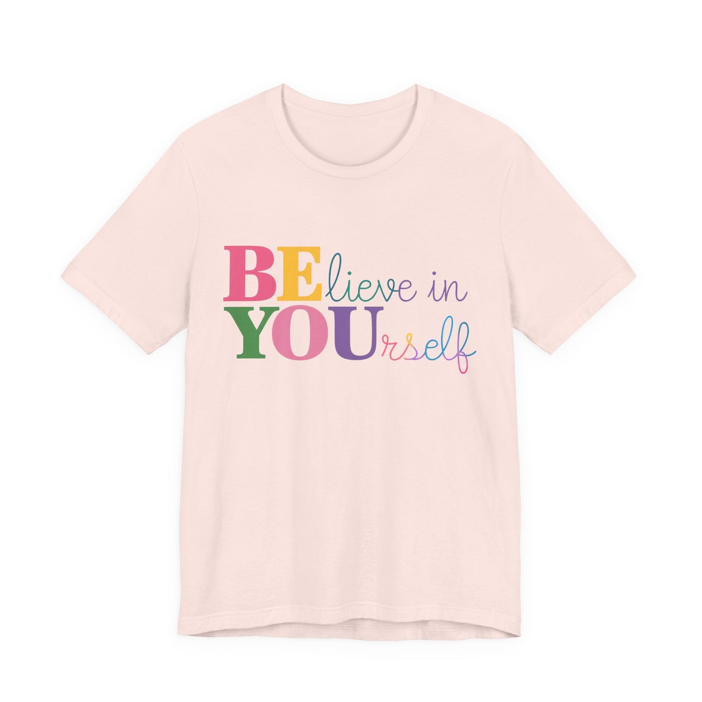 Believe in Yourself Colorblock Tee