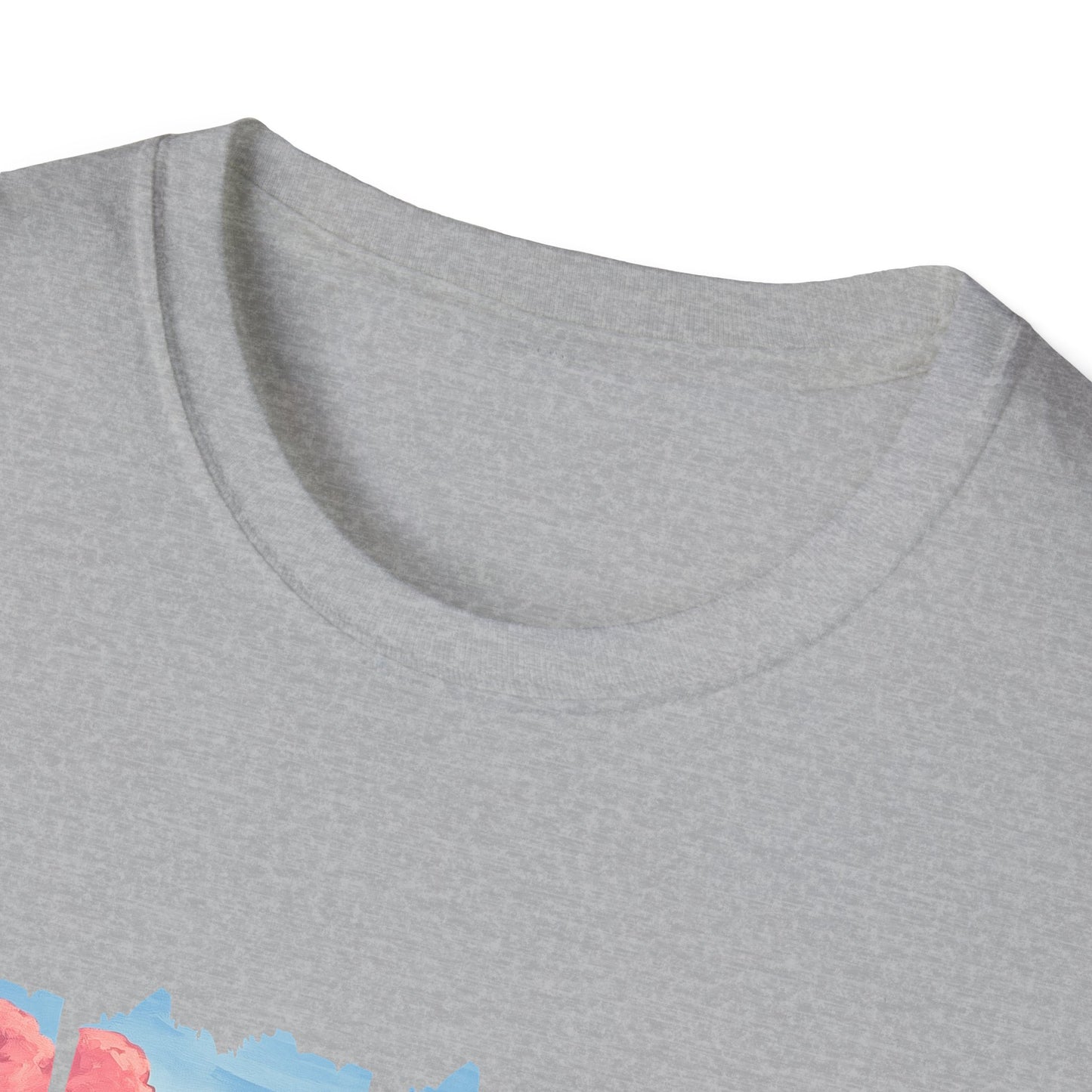 Scenic Mountain Sunset T-Shirt — Wildflower Valley Landscape Tee