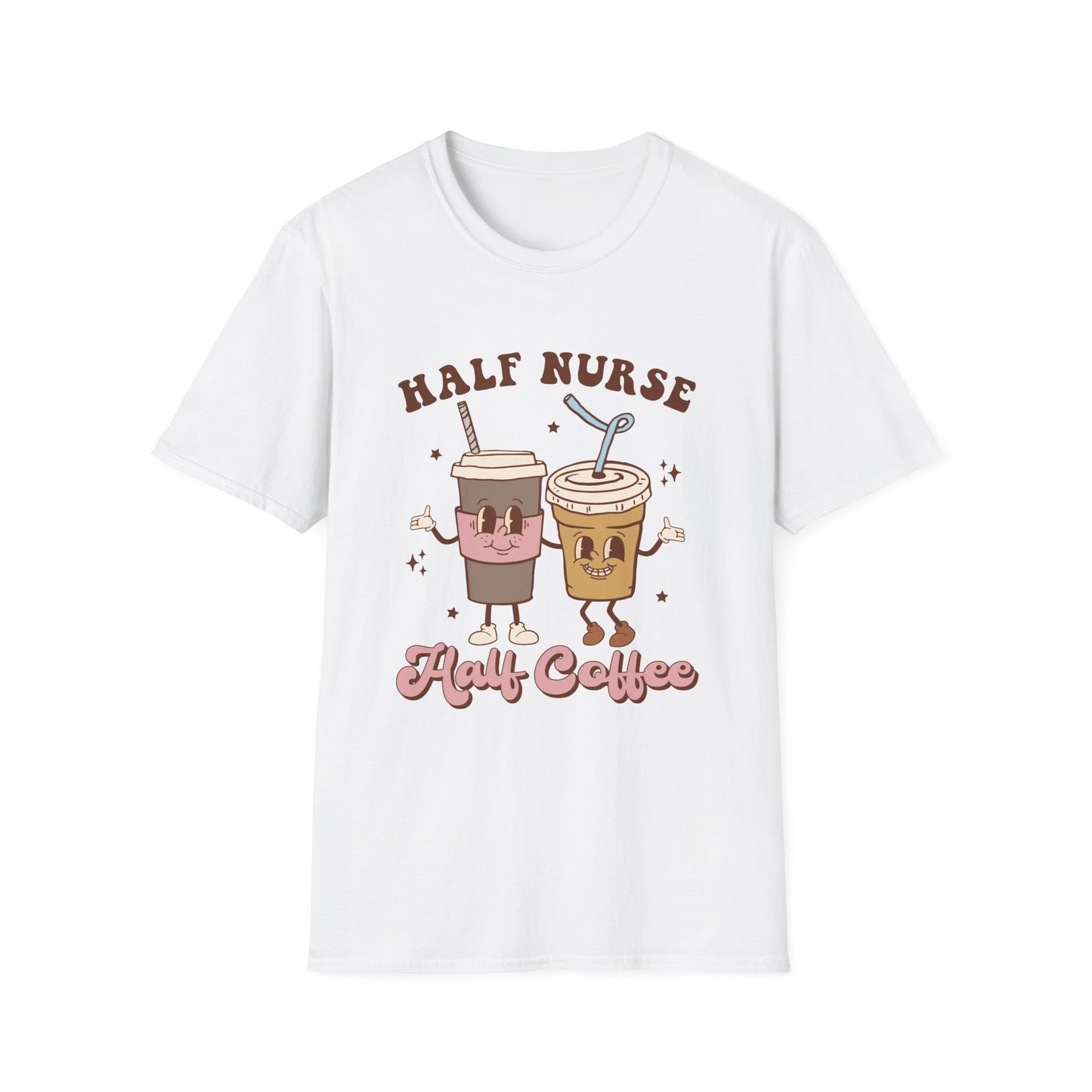Half nurse half coffeeUnisex Softstyle T-Shirt