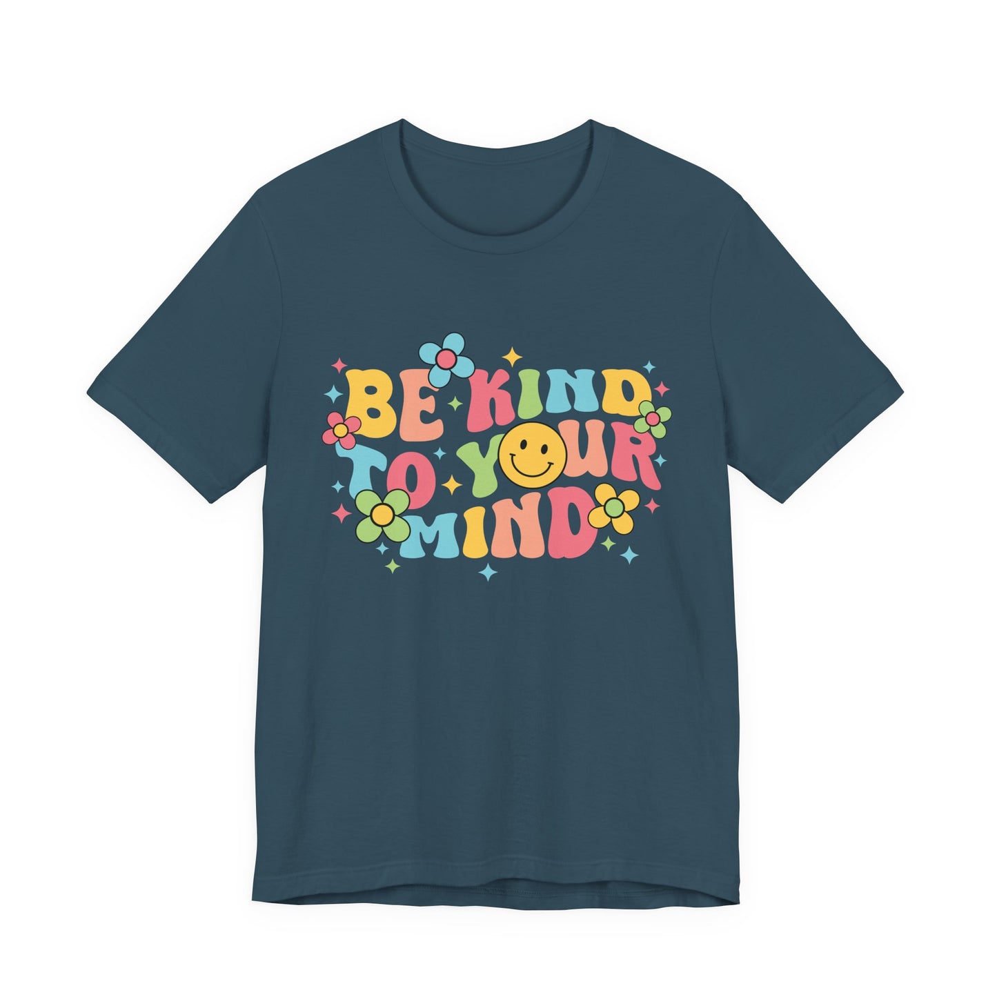 Be Kind to Your Mind T-Shirt — Retro Smile Mental Health Awareness Tee