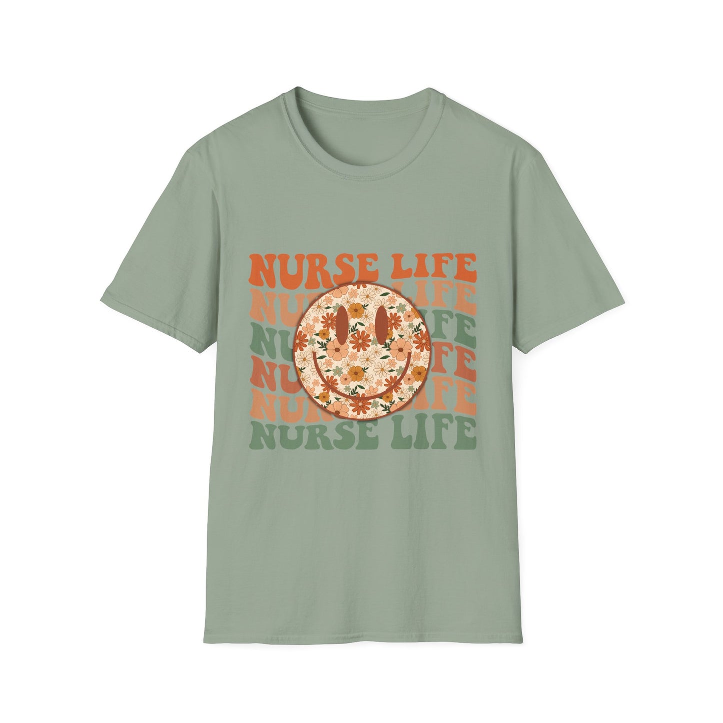 Nurse Life Floral Pizza T-Shirt