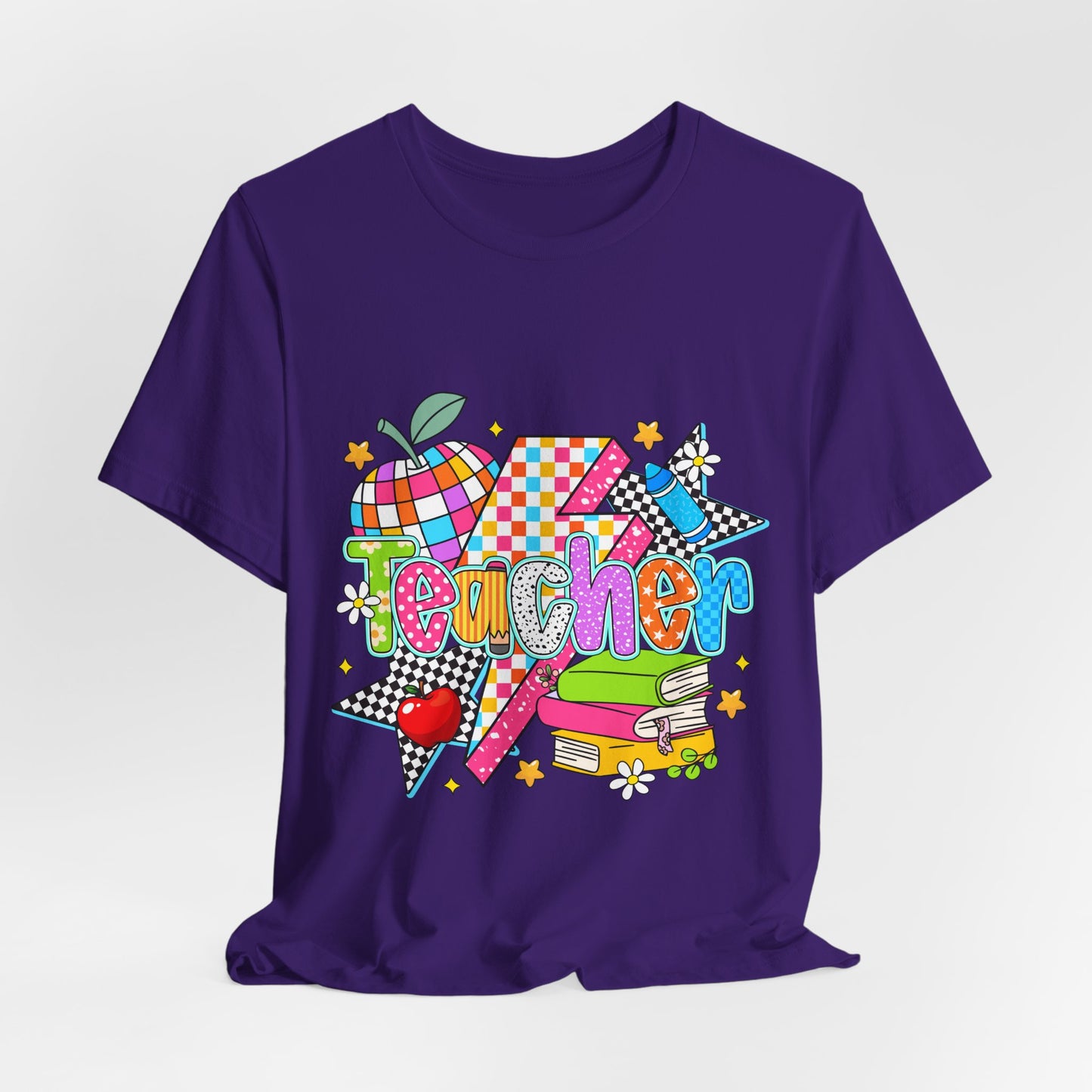 Teacher Colorful Doodle Graphic Tee — Back to School Gift for Teachers