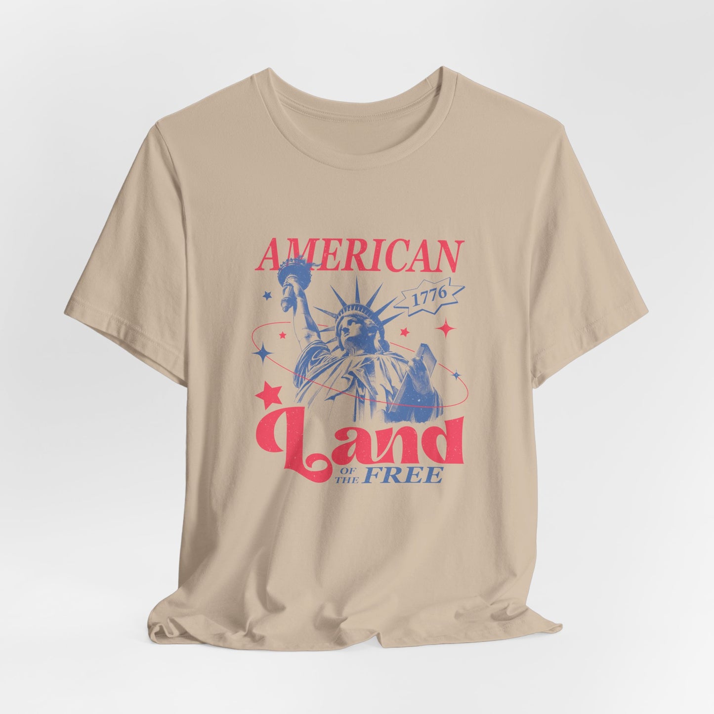 Liberty 'Land of the Free' T‑Shirt — Statue of Liberty Patriotic 1776 Tee