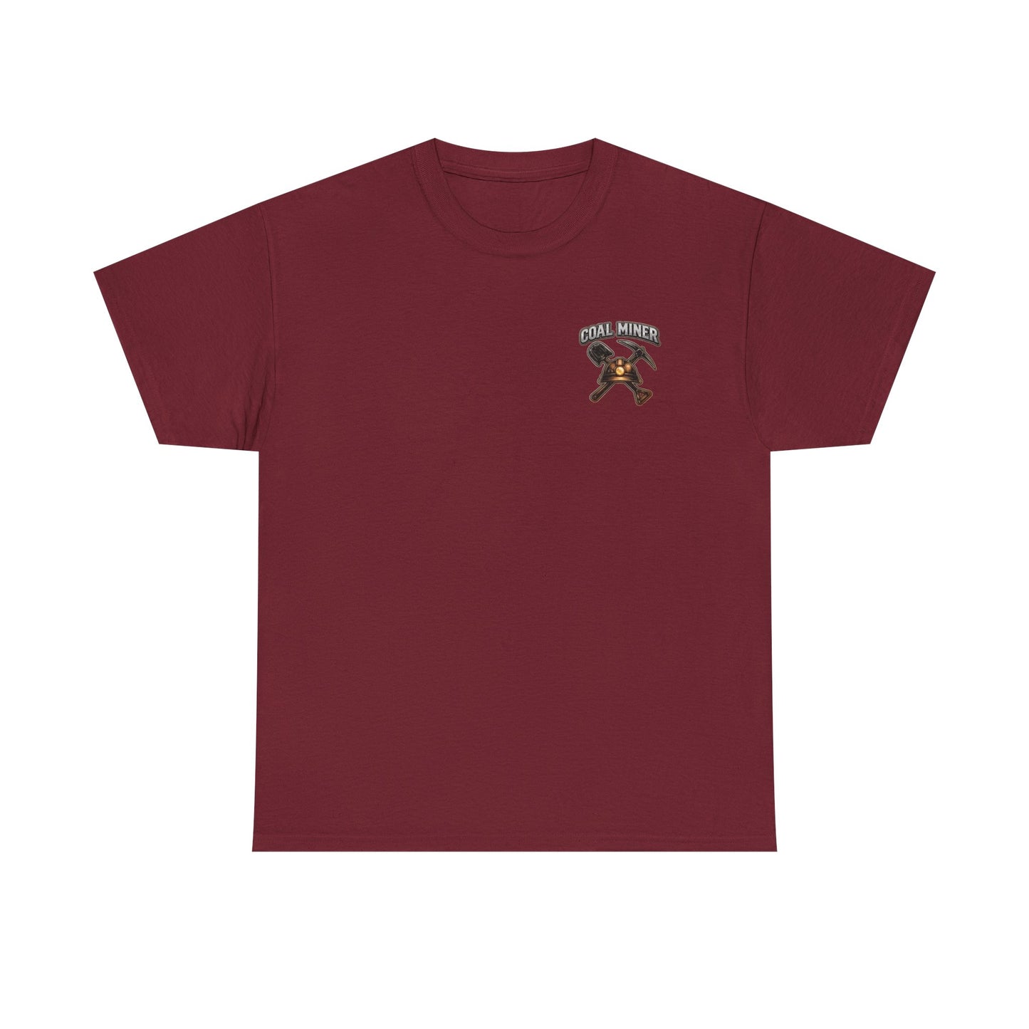 Coal Miner T-Shirt — "Forgotten in the Dark" Skull Hardhat Graphic Tee