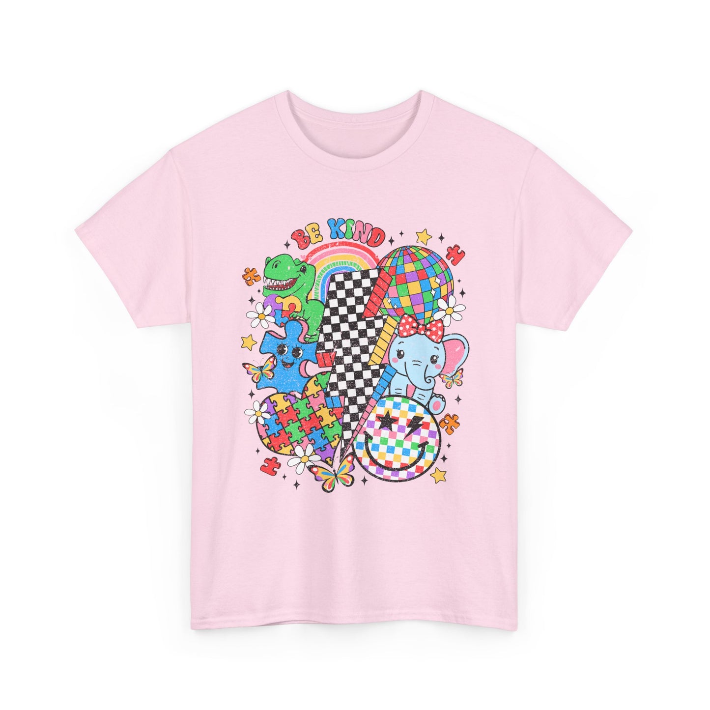Autism Awareness Puzzle Heart Tee — Colorful Kids & Adults Support Shirt