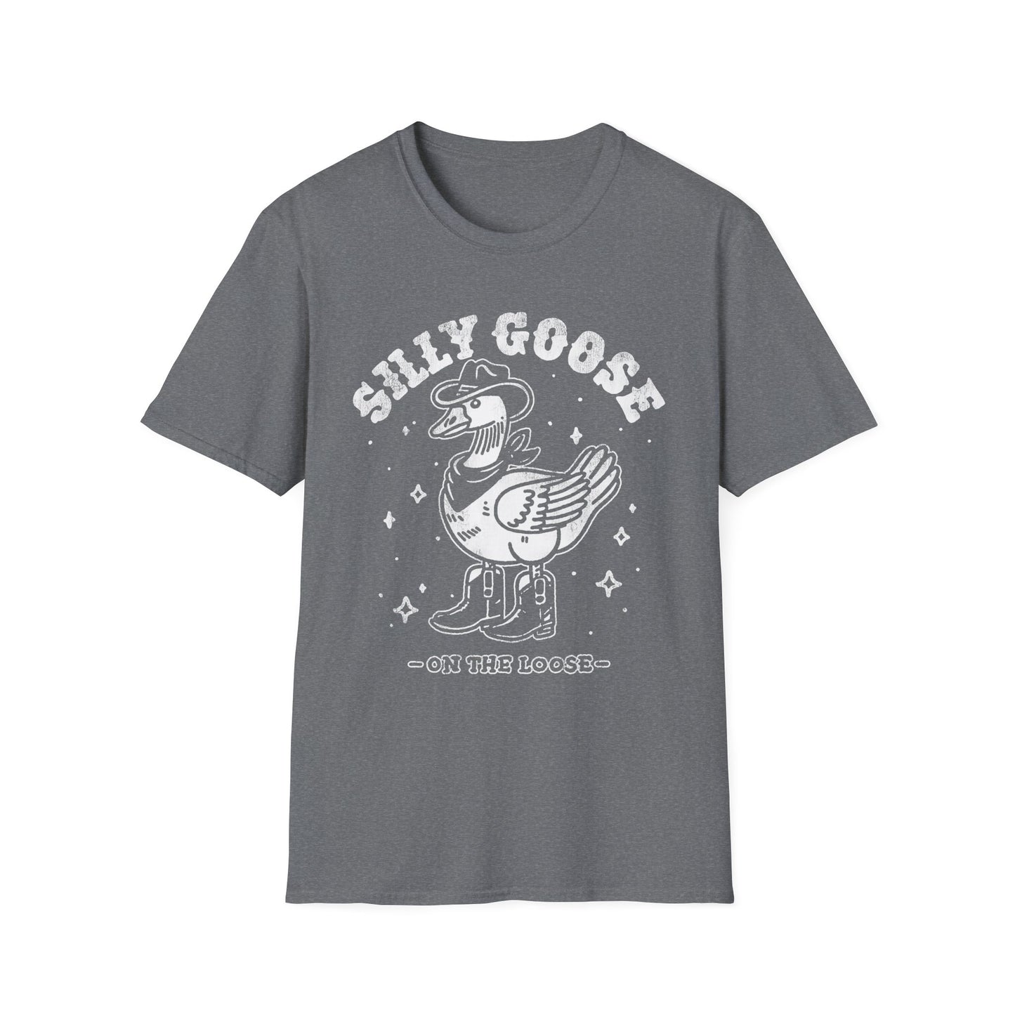 Silly Goose T-Shirt — Retro Cartoon Goose 'On the Loose' Graphic Tee