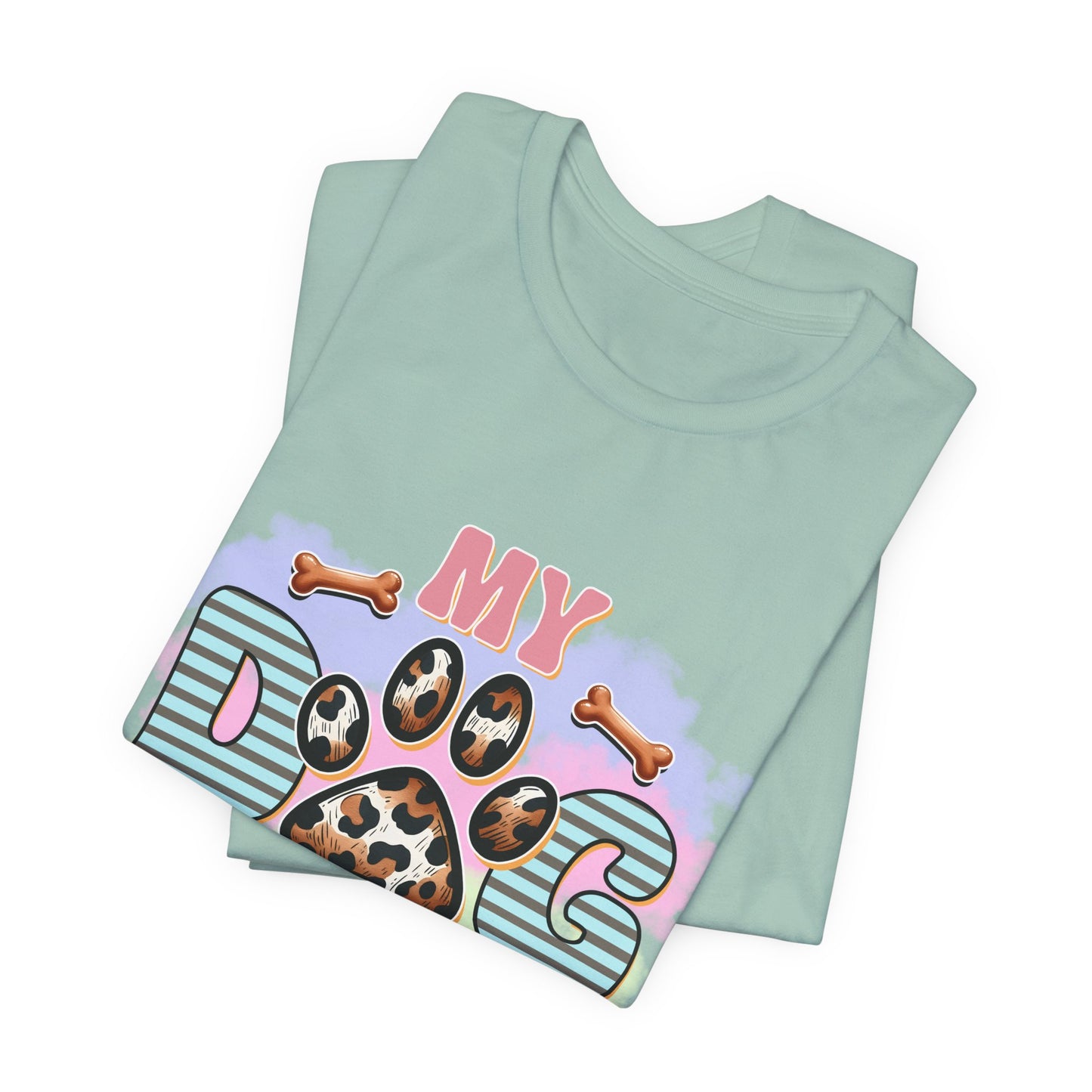 My Dog Thinks I’m Awesome T-Shirt — Cute Paw Print Dog Lover Tee