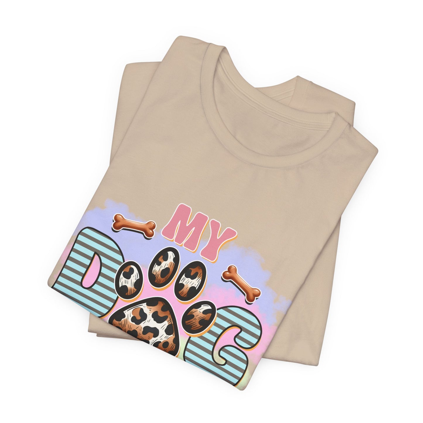 My Dog Thinks I’m Awesome T-Shirt — Cute Paw Print Dog Lover Tee