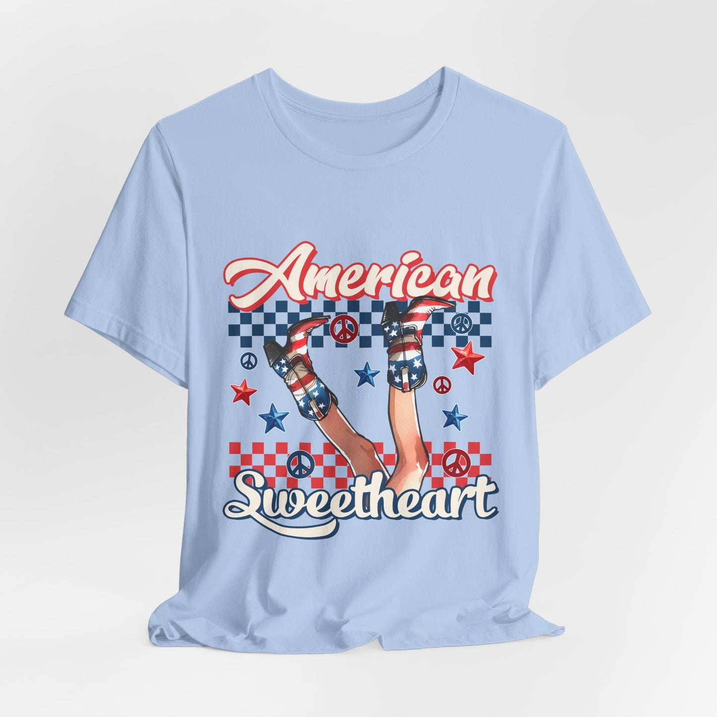 American Sweetheart T-Shirt — Retro Patriotic 4th of July Tee