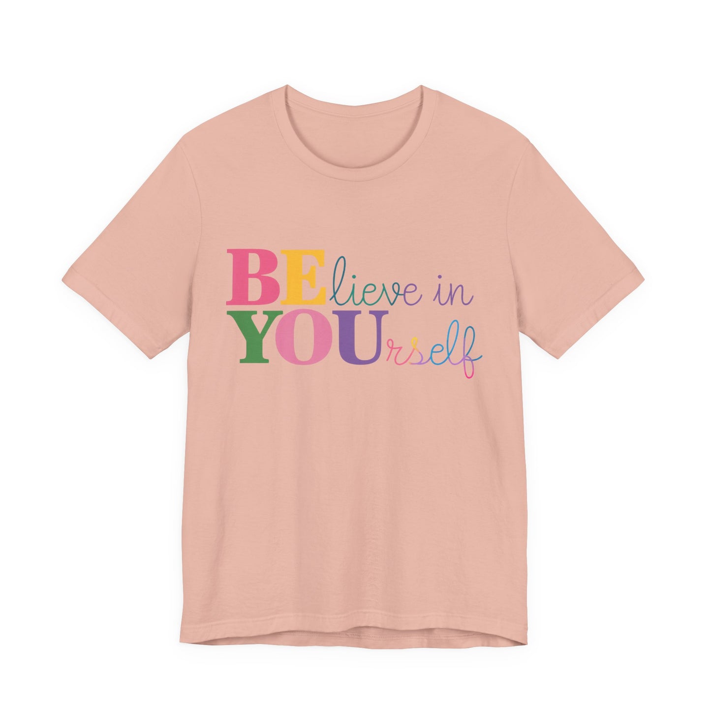 Believe in Yourself Colorblock Tee