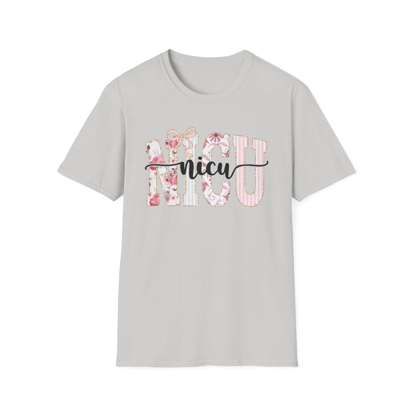 NICU Floral T-Shirt — Support Nurse/Parent Newborn ICU Shirt