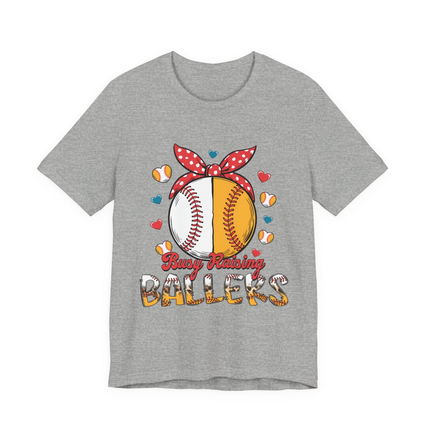 Busy Raising Ballers Baseball Tee