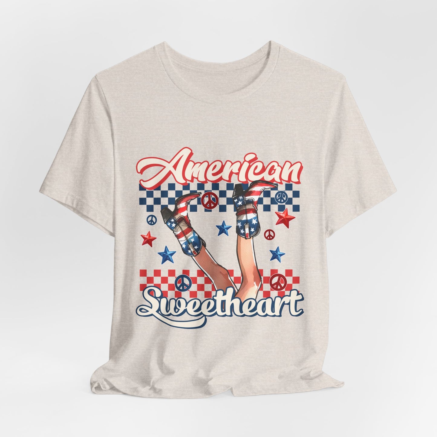 American Sweetheart T-Shirt — Retro Patriotic 4th of July Tee