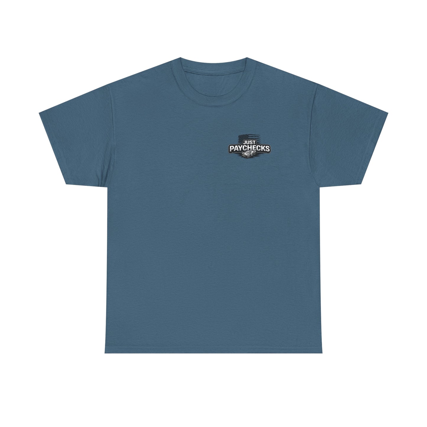 Truck Driver T-Shirt — "No Handouts Just Paychecks" Patriotic Semi-Truck Tee