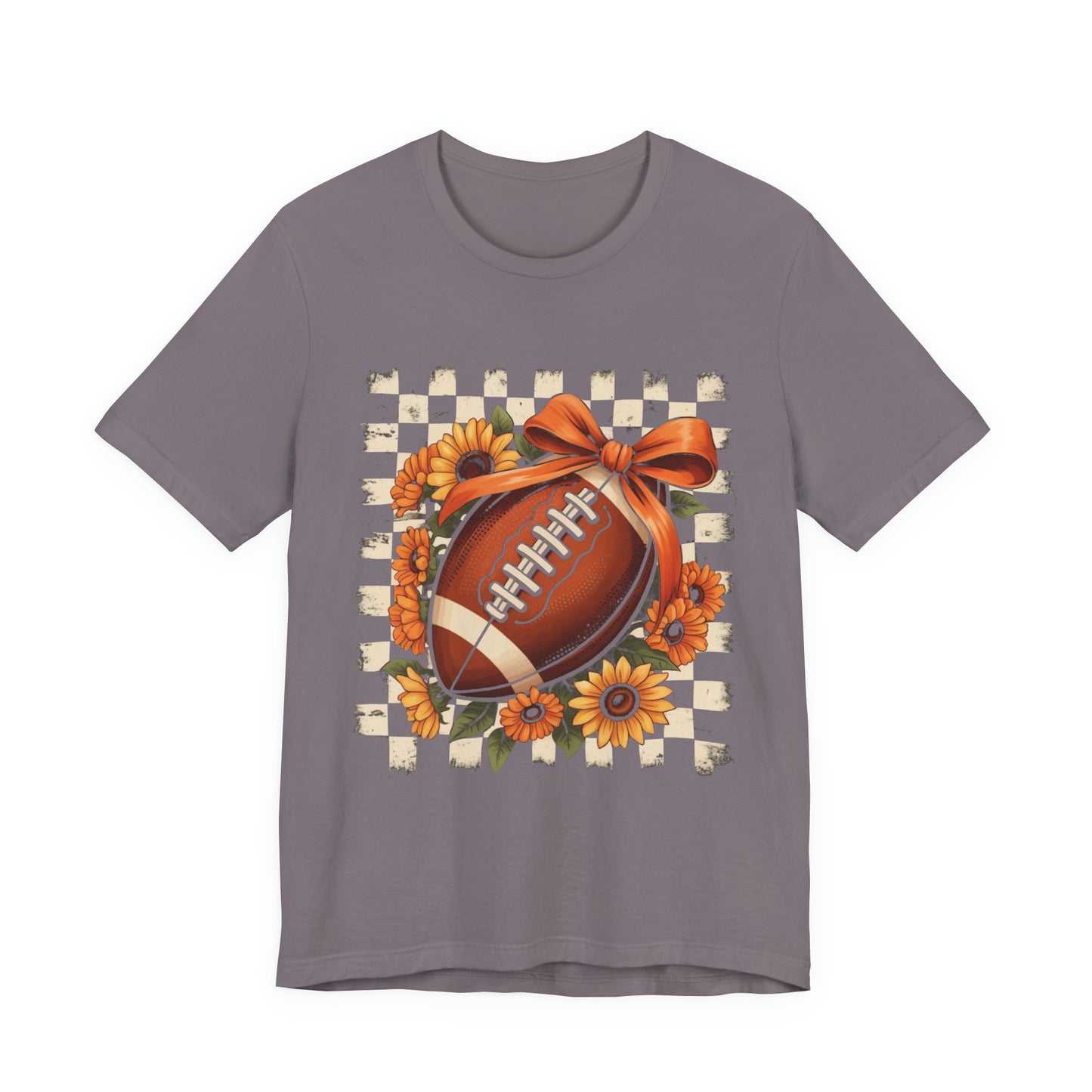 Football Sunflower Tee — Fall Game Day Shirt