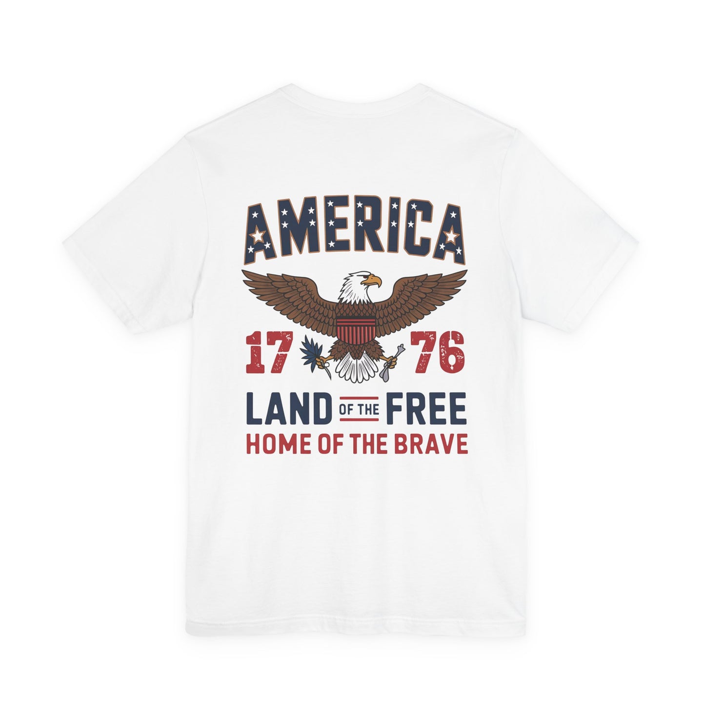 America 1776 Eagle T‑Shirt — Land of the Free, Home of the Brave