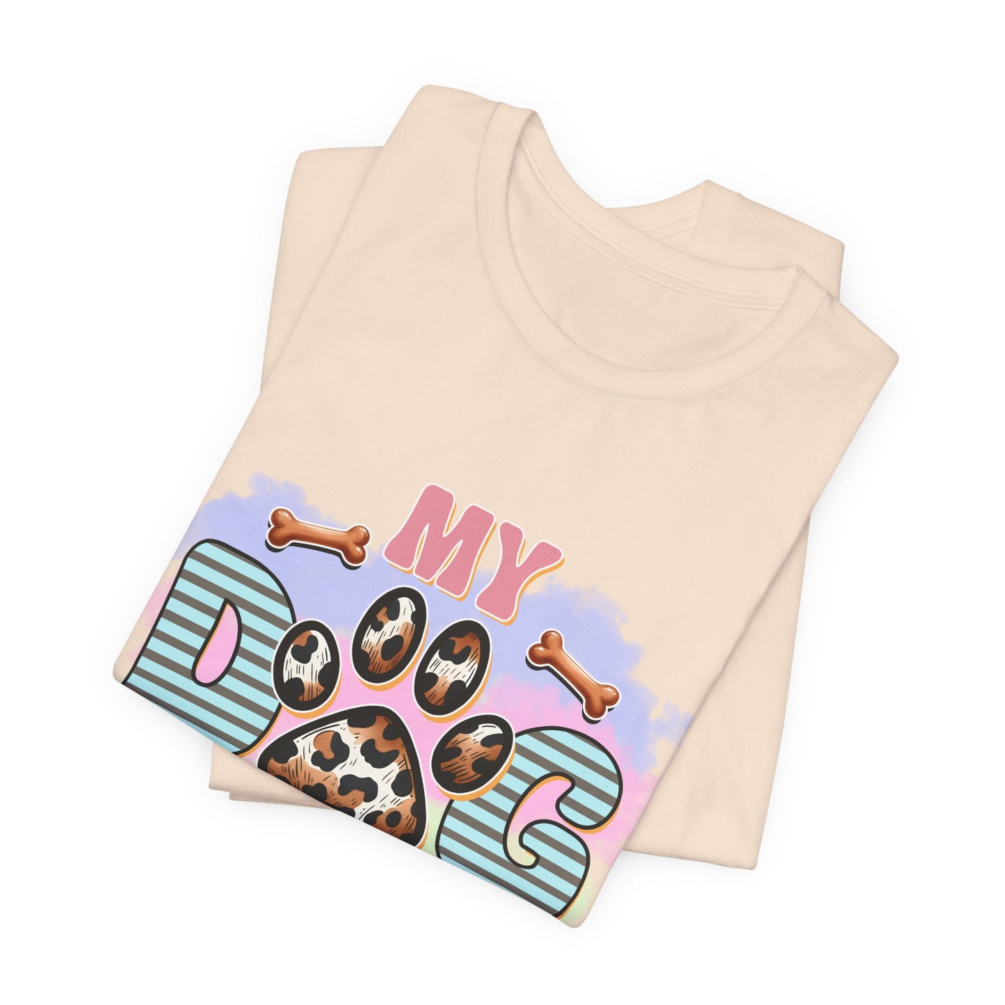 My Dog Thinks I’m Awesome T-Shirt — Cute Paw Print Dog Lover Tee