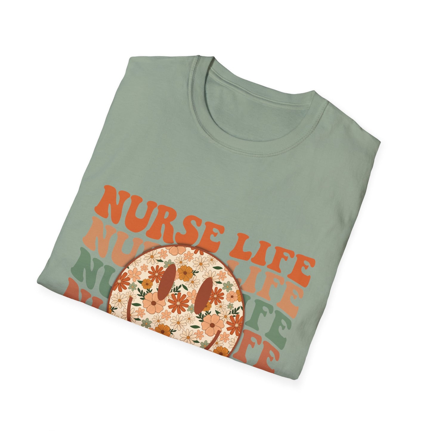 Nurse Life Floral Pizza T-Shirt