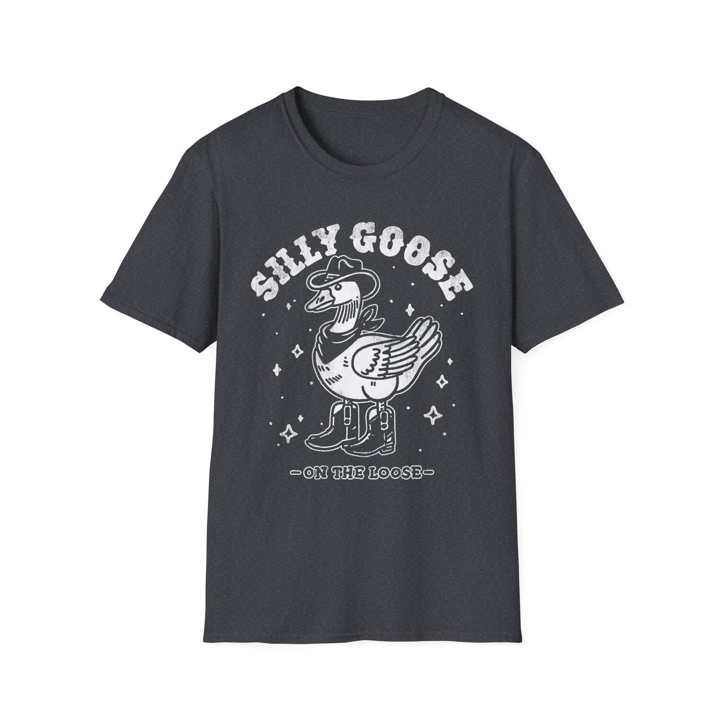 Silly Goose T-Shirt — Retro Cartoon Goose 'On the Loose' Graphic Tee