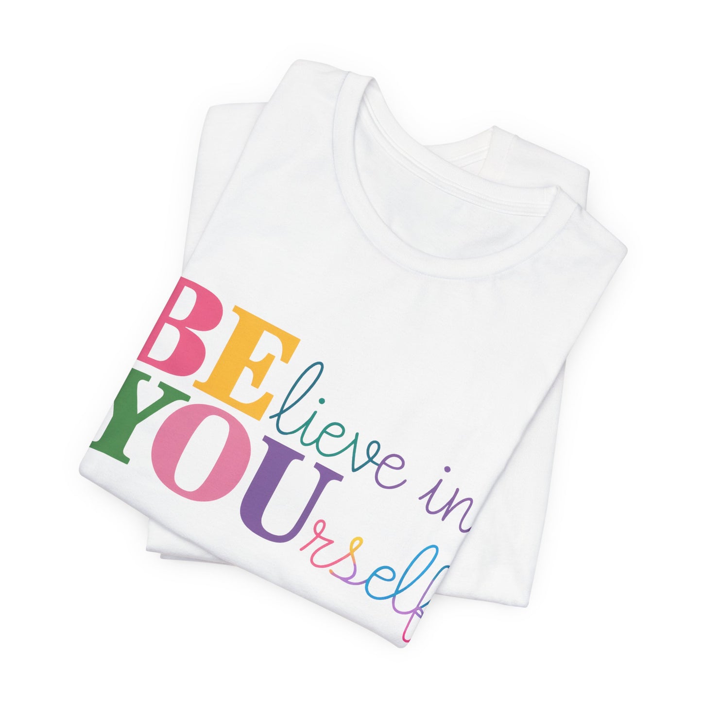 Believe in Yourself Colorblock Tee