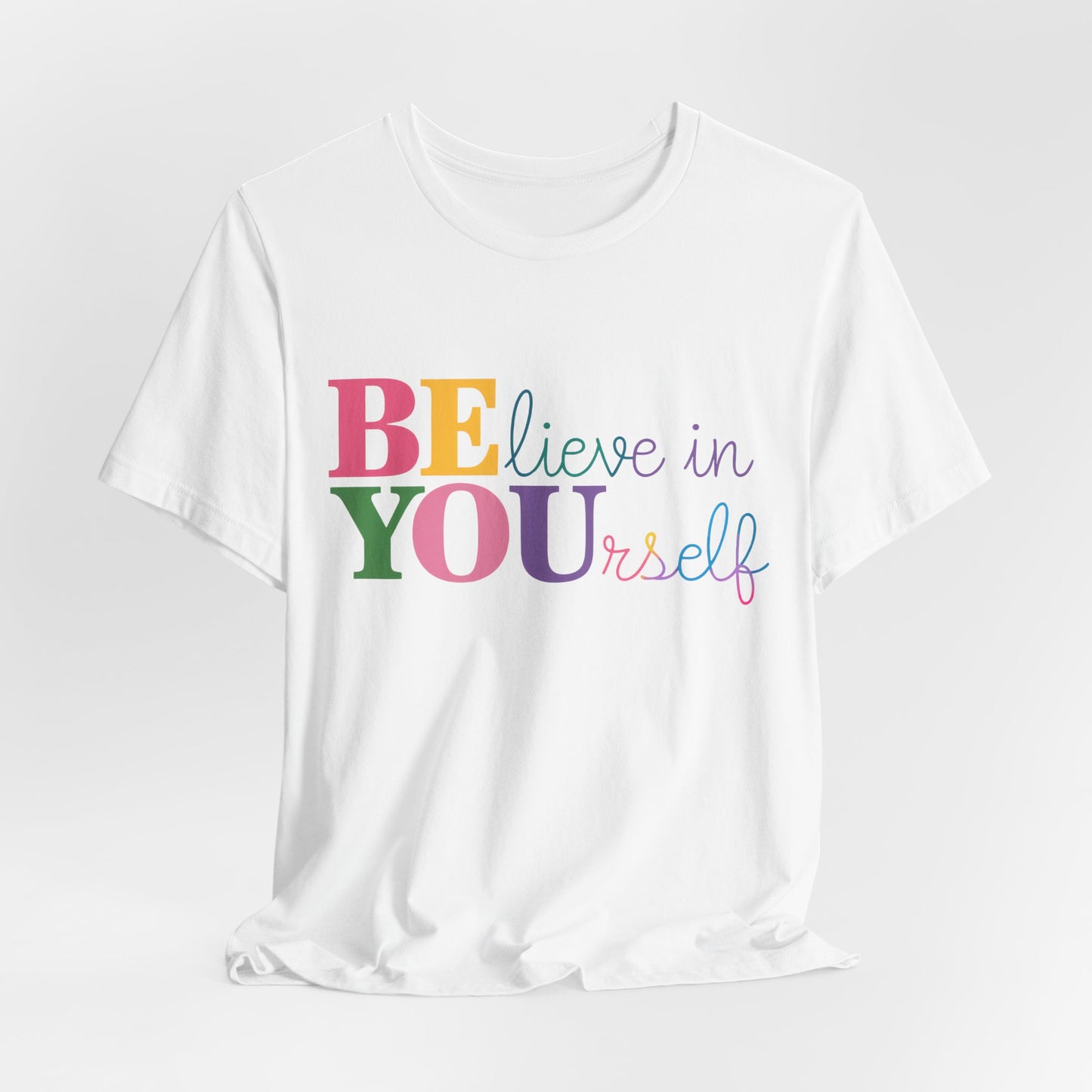 Believe in Yourself Colorblock Tee