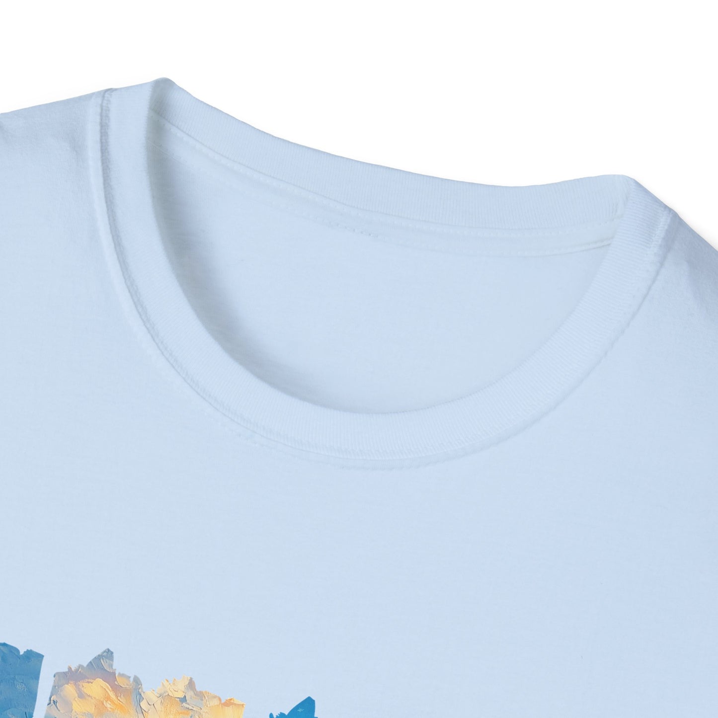 Beach Sunset Panel T-Shirt — Scenic Coastal Graphic Tee