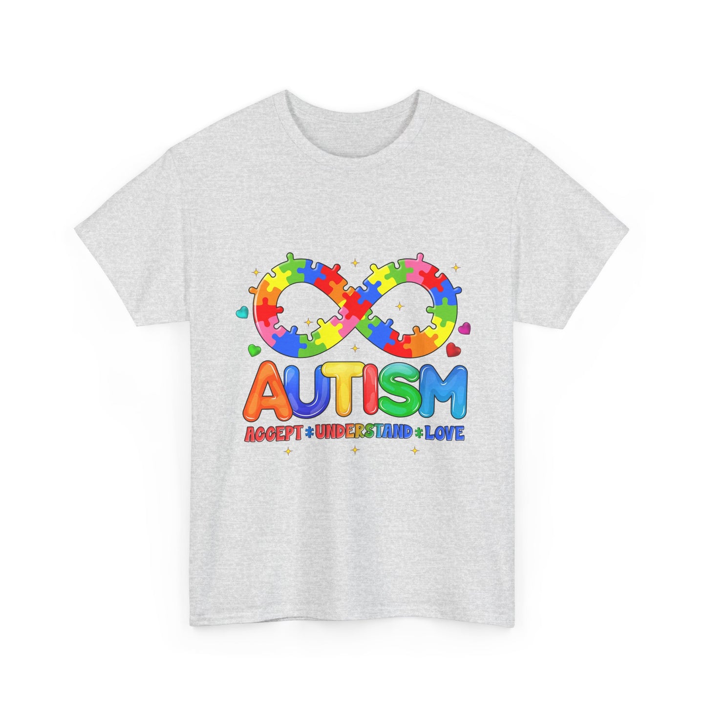 Autism Awareness Puzzle Infinity T-Shirt — Accept Understand Love
