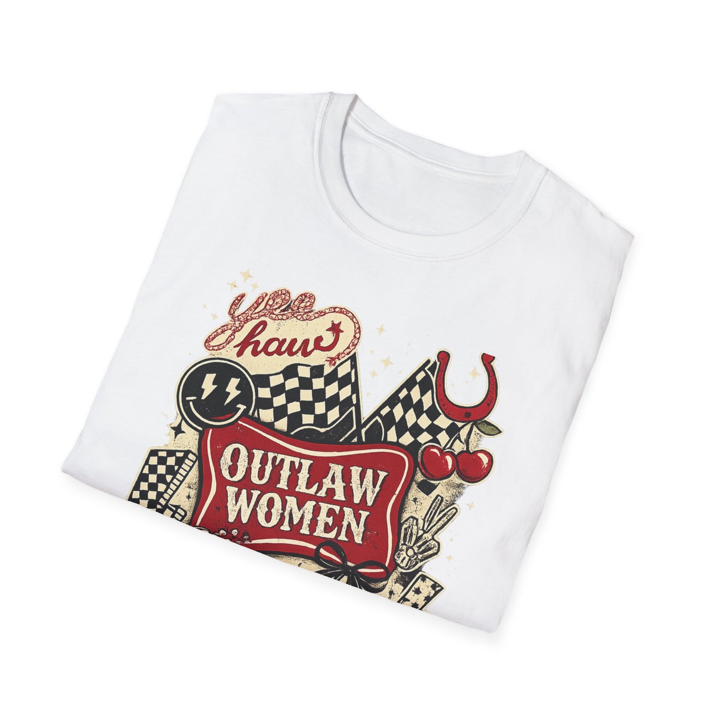 Outlaw Women T-Shirt — Raising Hell Vintage Rockabilly Design