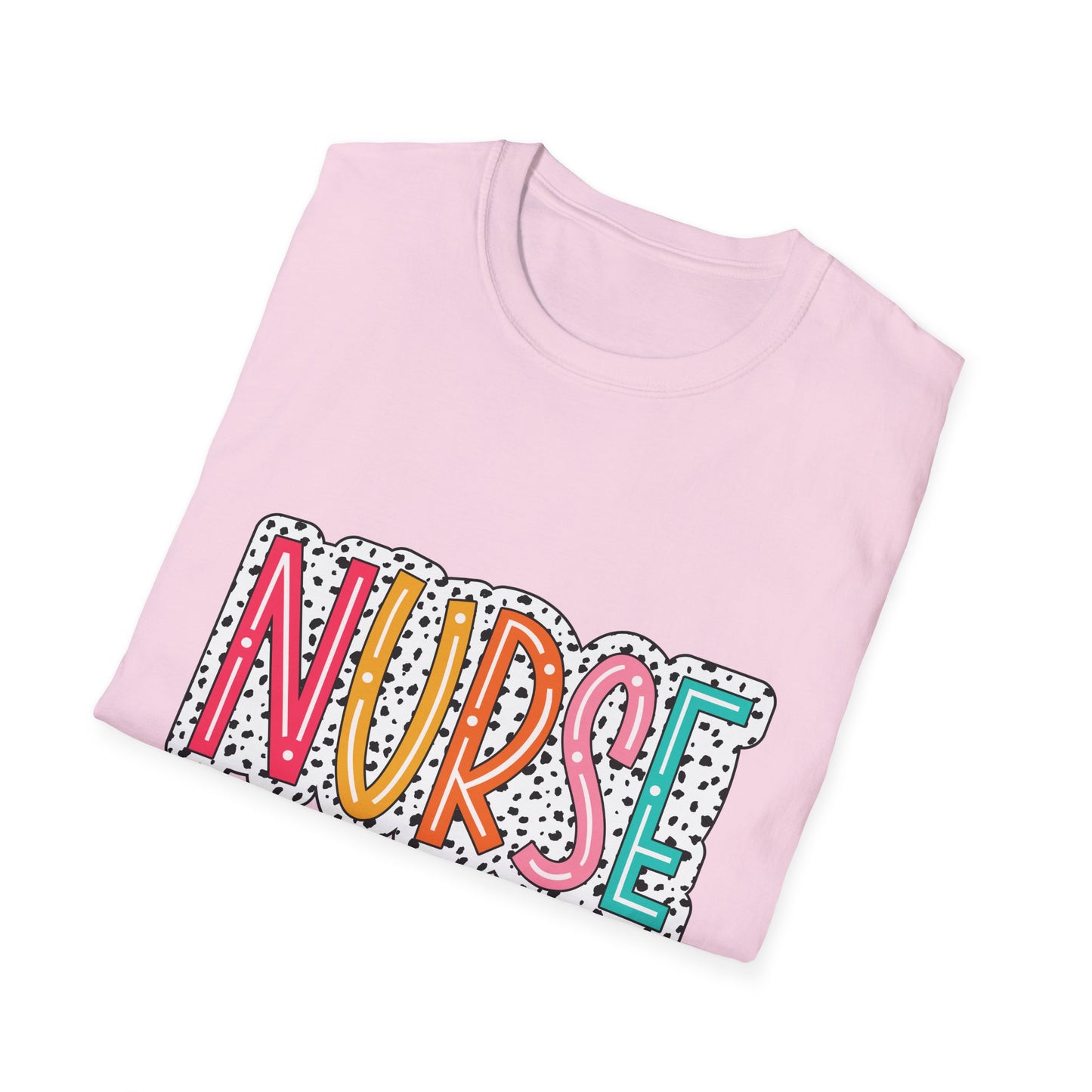 Nurse Colorblock Graphic T-Shirt — Fun Retro Medical Appreciation Tee
