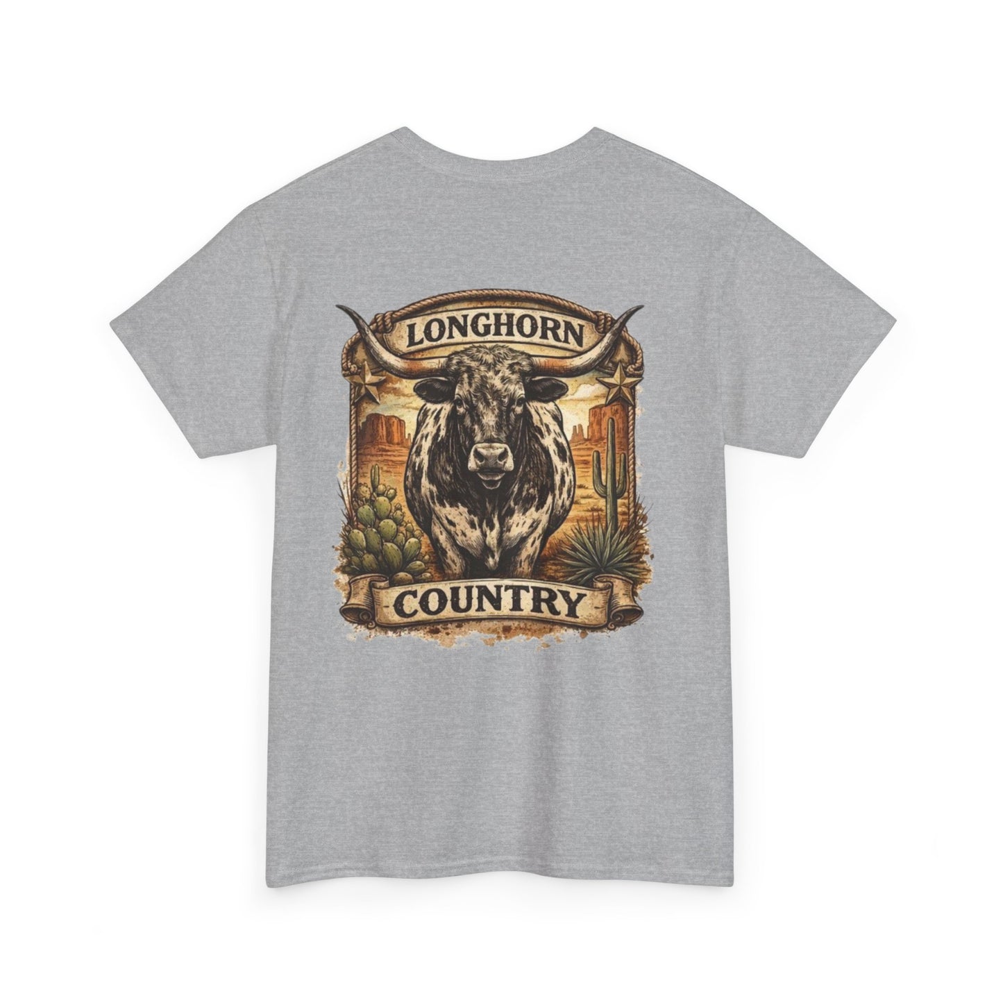 Longhorn Country Tee — Western Bull Graphic T-Shirt