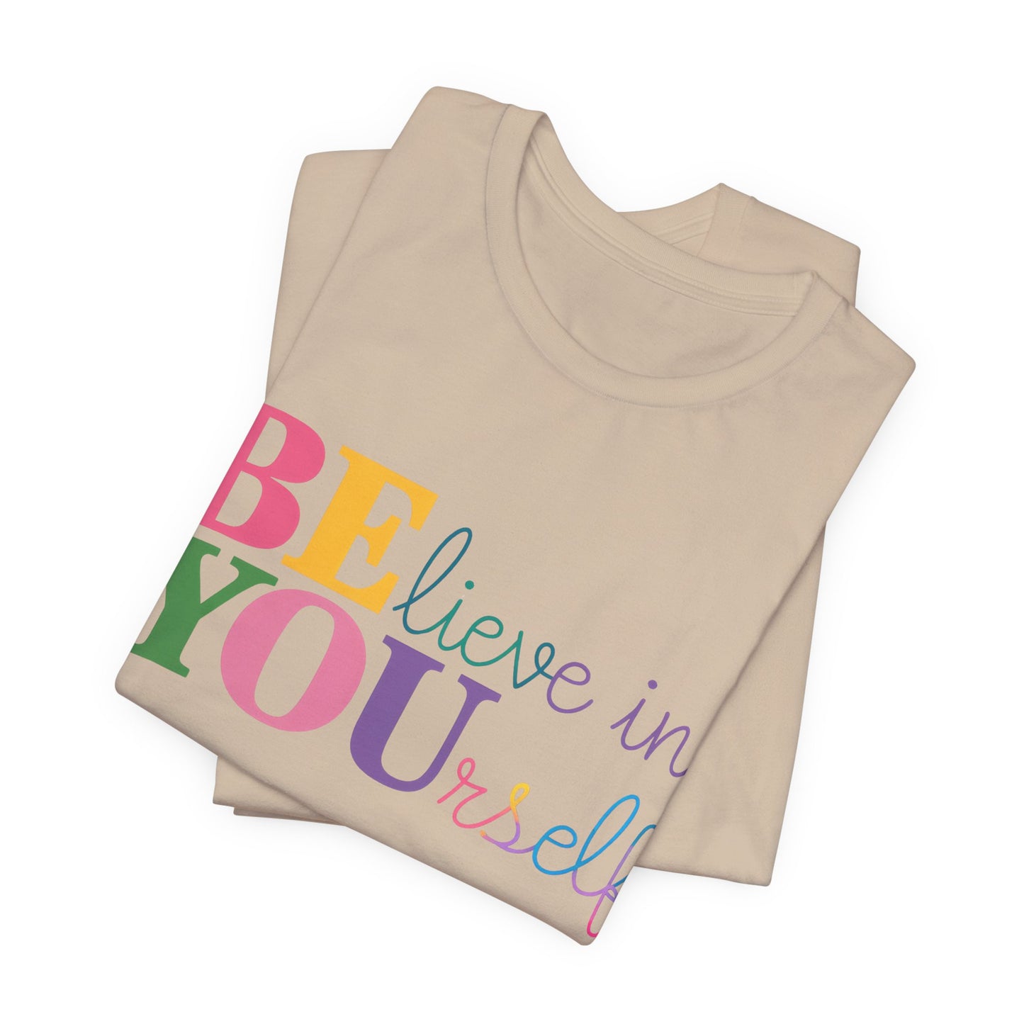 Believe in Yourself Colorblock Tee