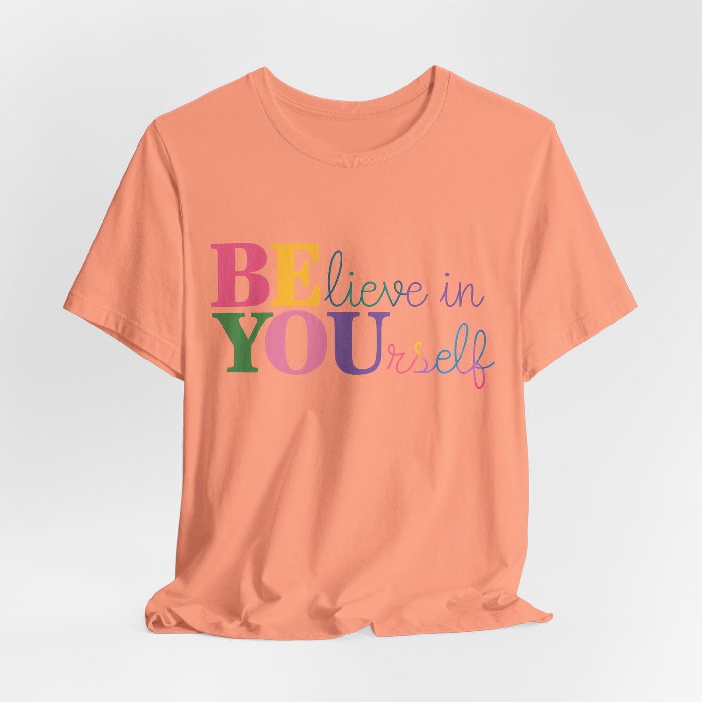 Believe in Yourself Colorblock Tee