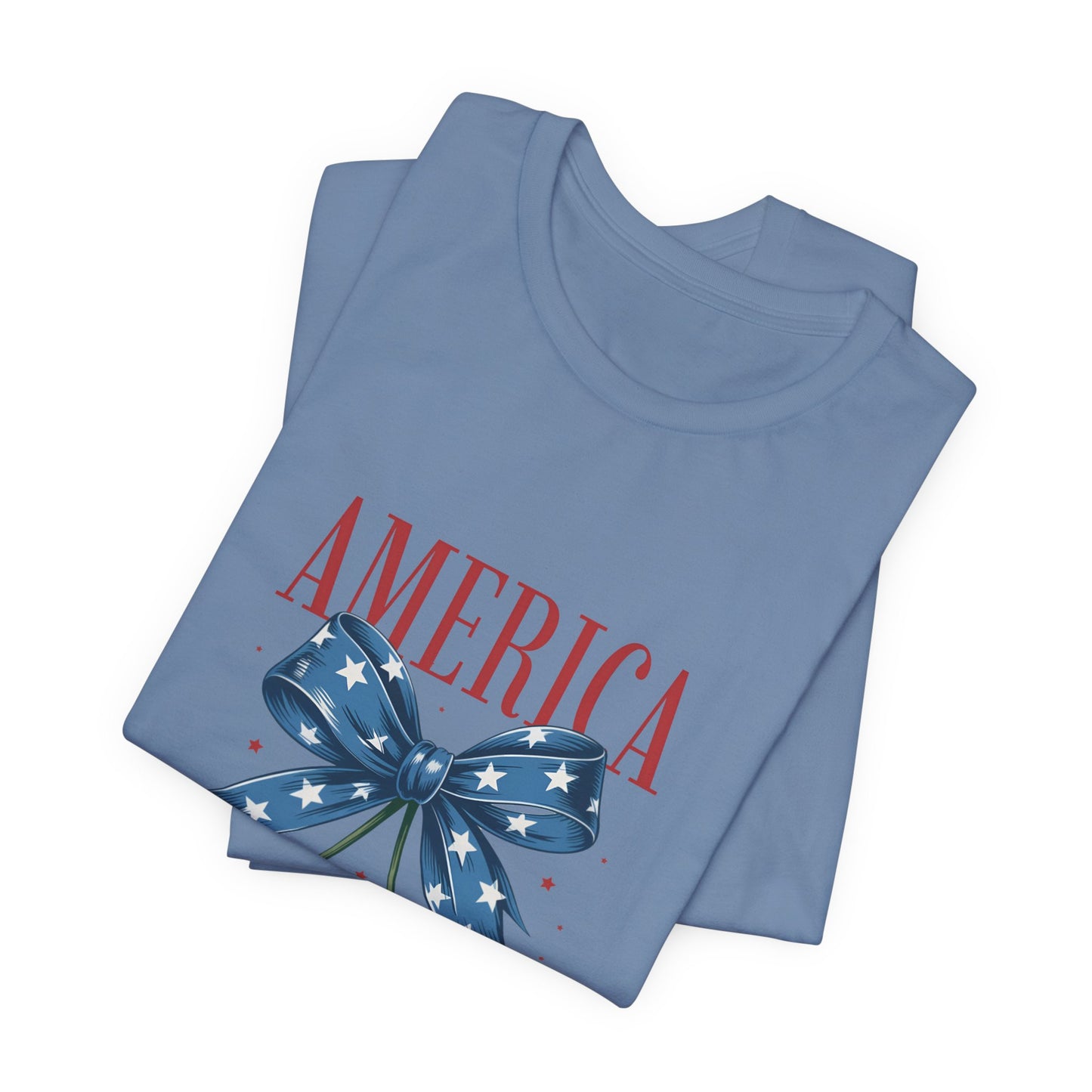 America Cherry Tee — Patriotic Stars & Stripes Graphic T-Shirt