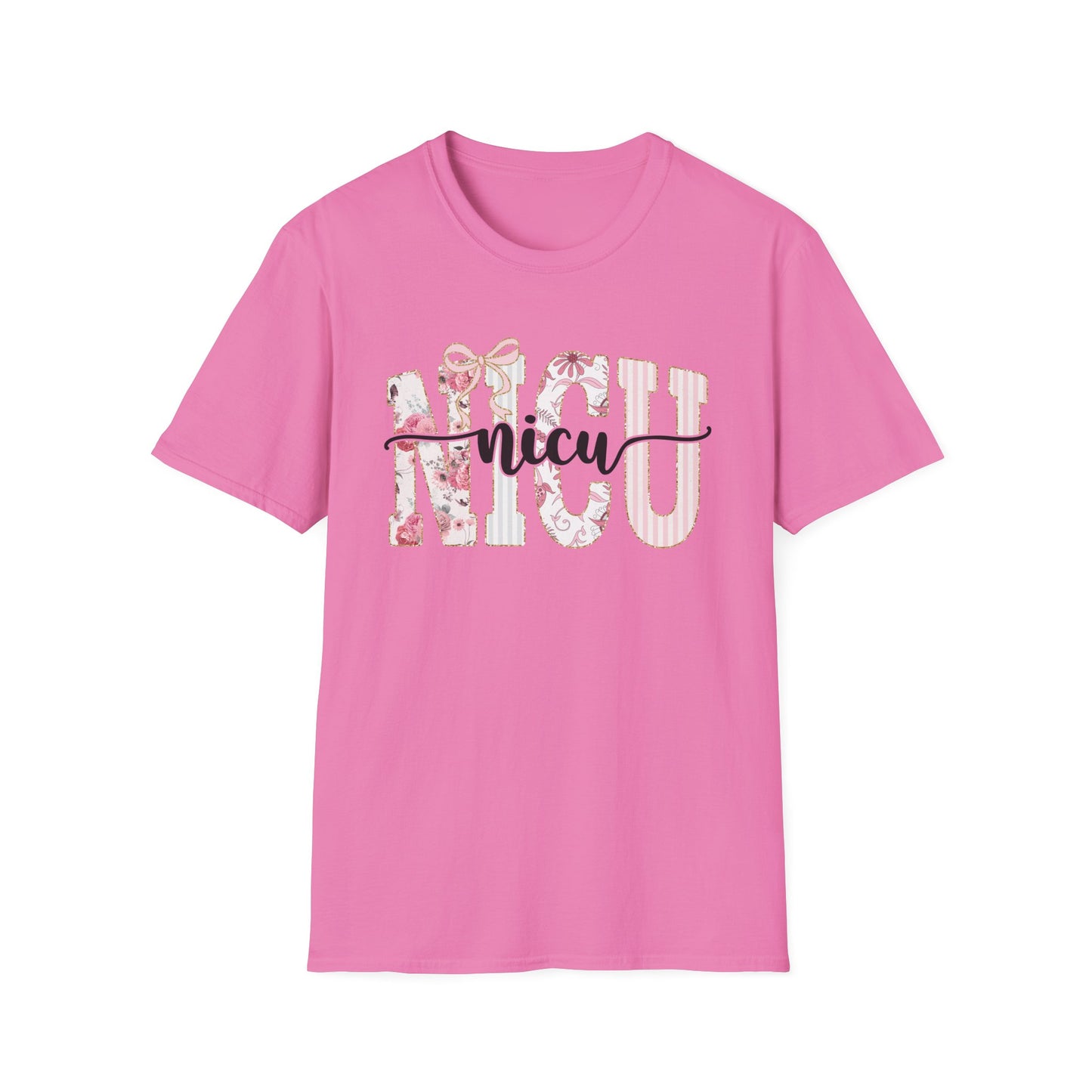 NICU Floral T-Shirt — Support Nurse/Parent Newborn ICU Shirt