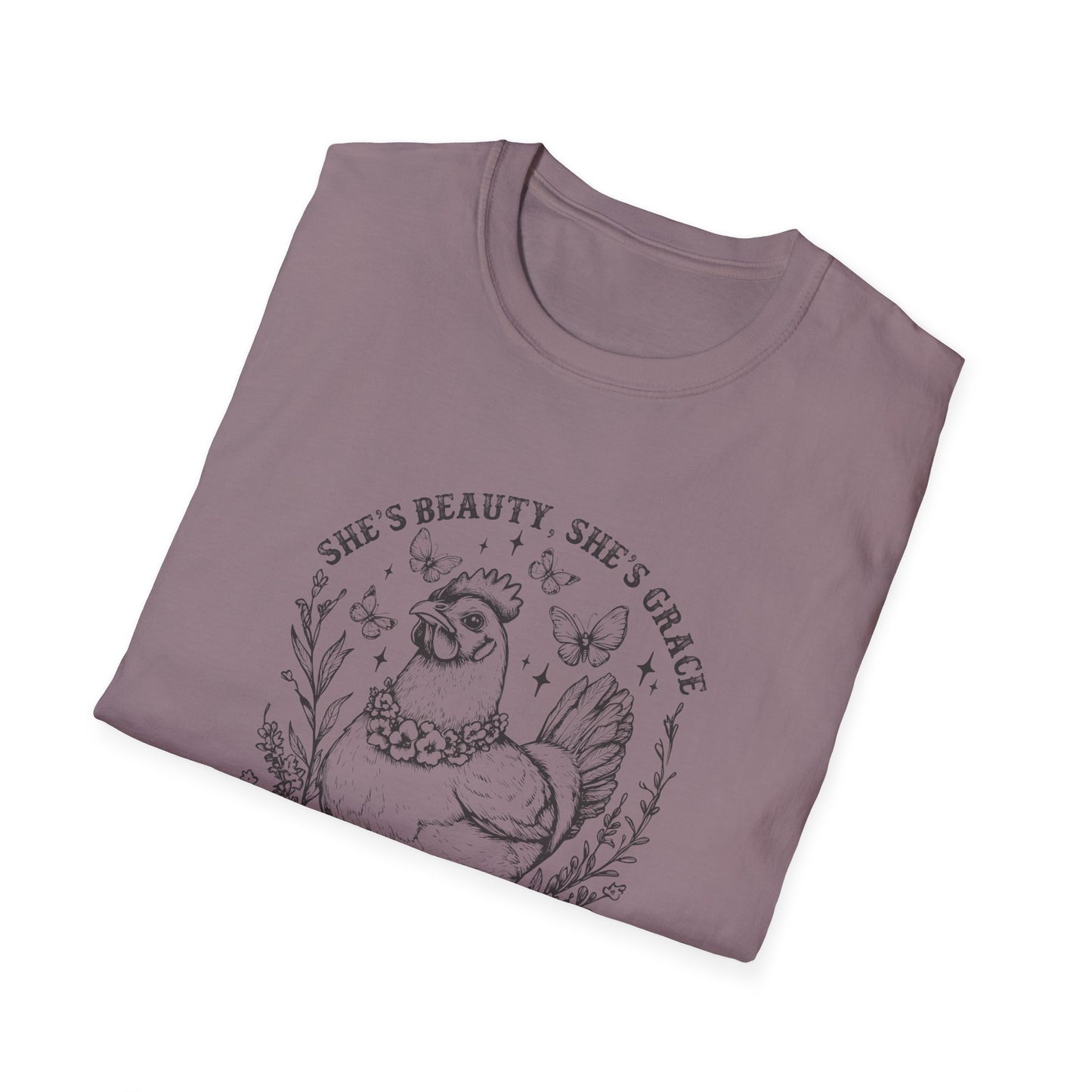 She'll Peck You In The Face Chicken T-Shirt – Funny Farmyard Hen Graphic Tee