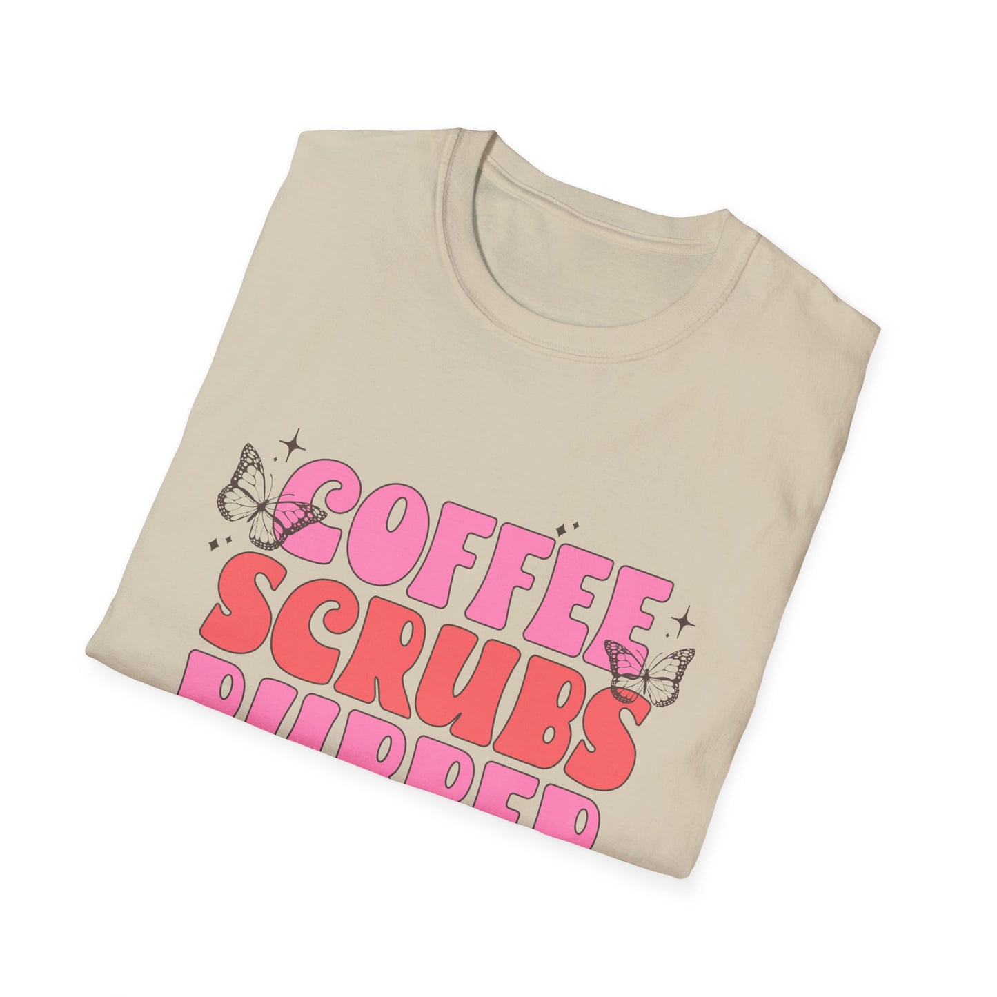 Coffee Scrubs Rubber Gloves T-Shirt — Cute Nurse/Healthcare Graphic Tee