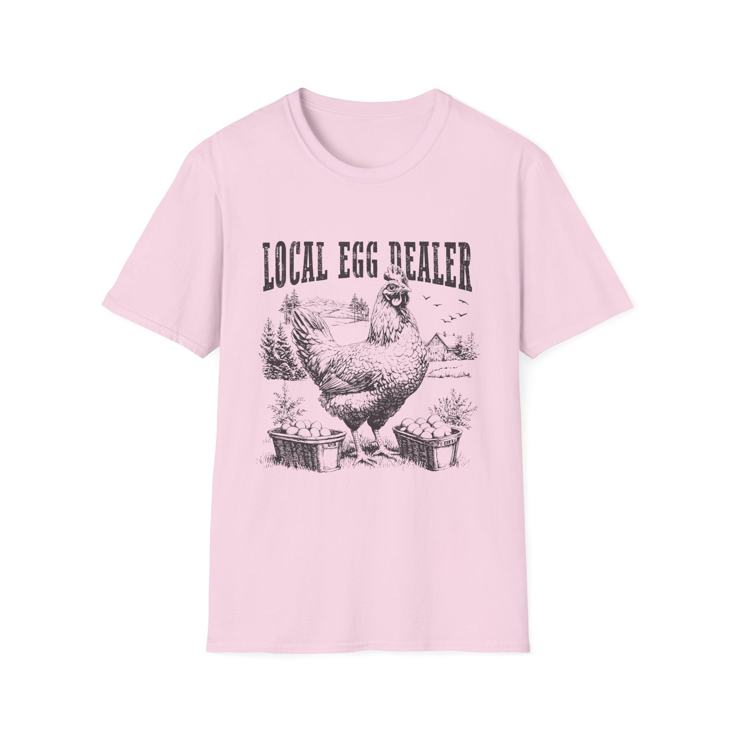 Local Egg Dealer T-Shirt — Vintage Chicken Farm Tee