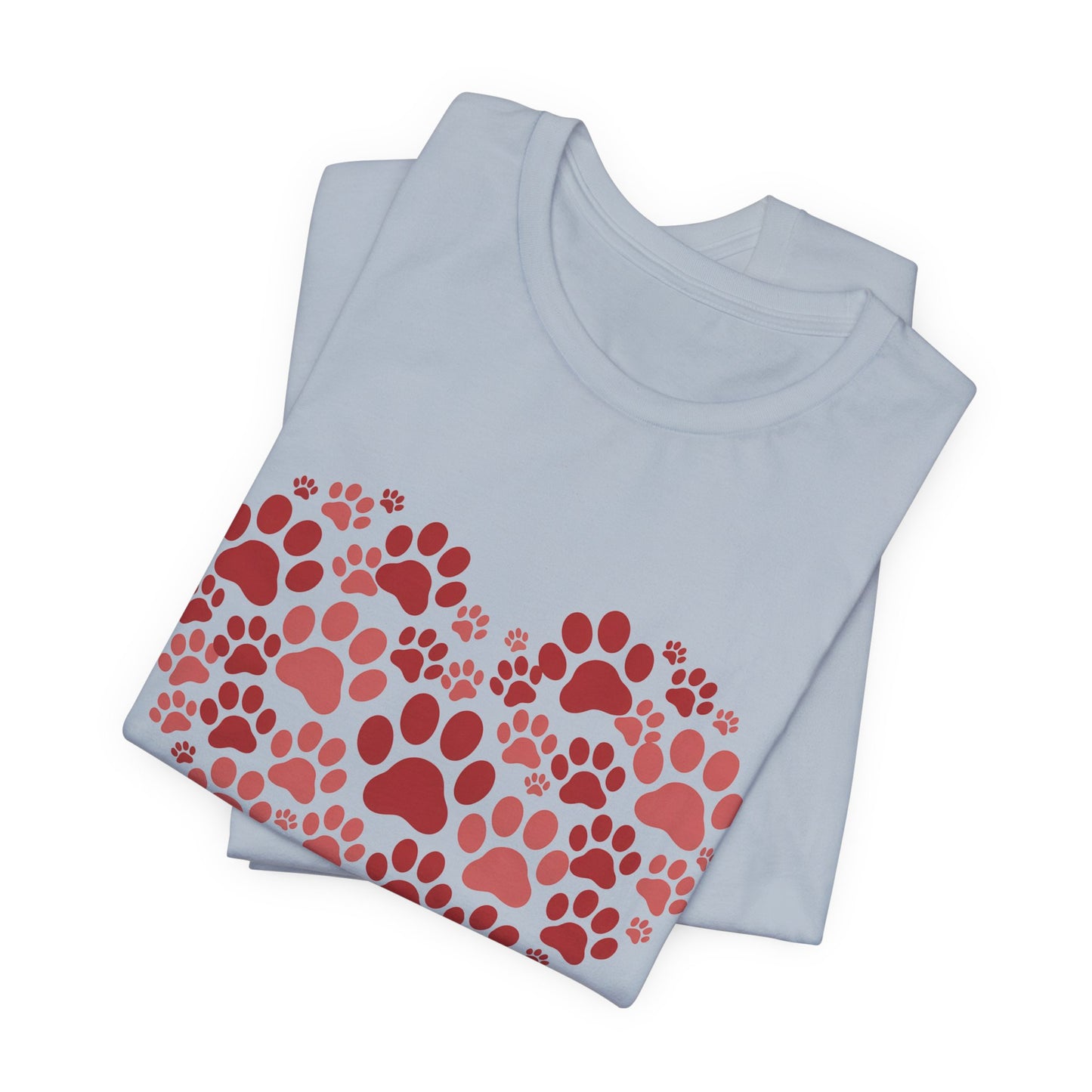 Heart Paw Print T-Shirt — Dog Lover Valentine Tee
