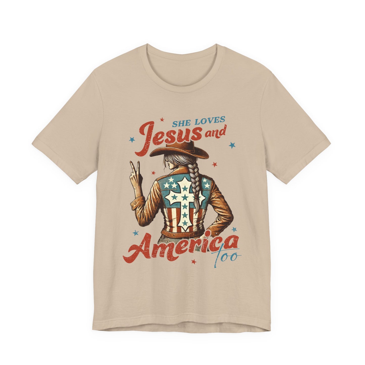 She Loves Jesus and America Tee
